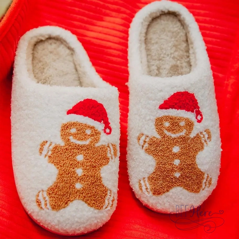 PREORDER—Gingerbread Slippers - BFF Here