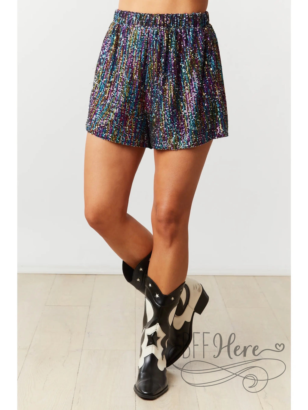 PREORDER— Prism Sequin Shorts - BFF Here