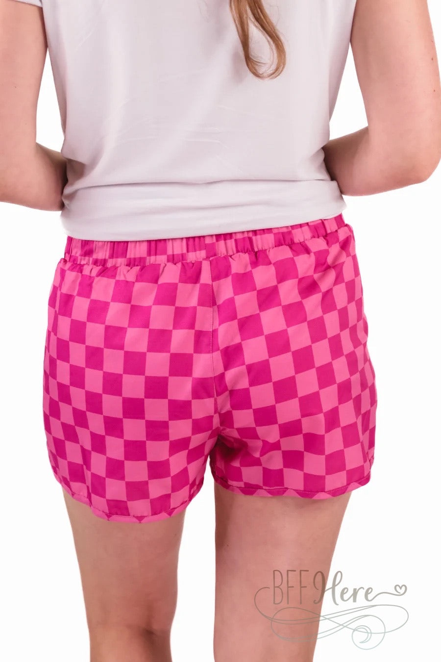 Vibe Check Checkered Shorts - BFF Here