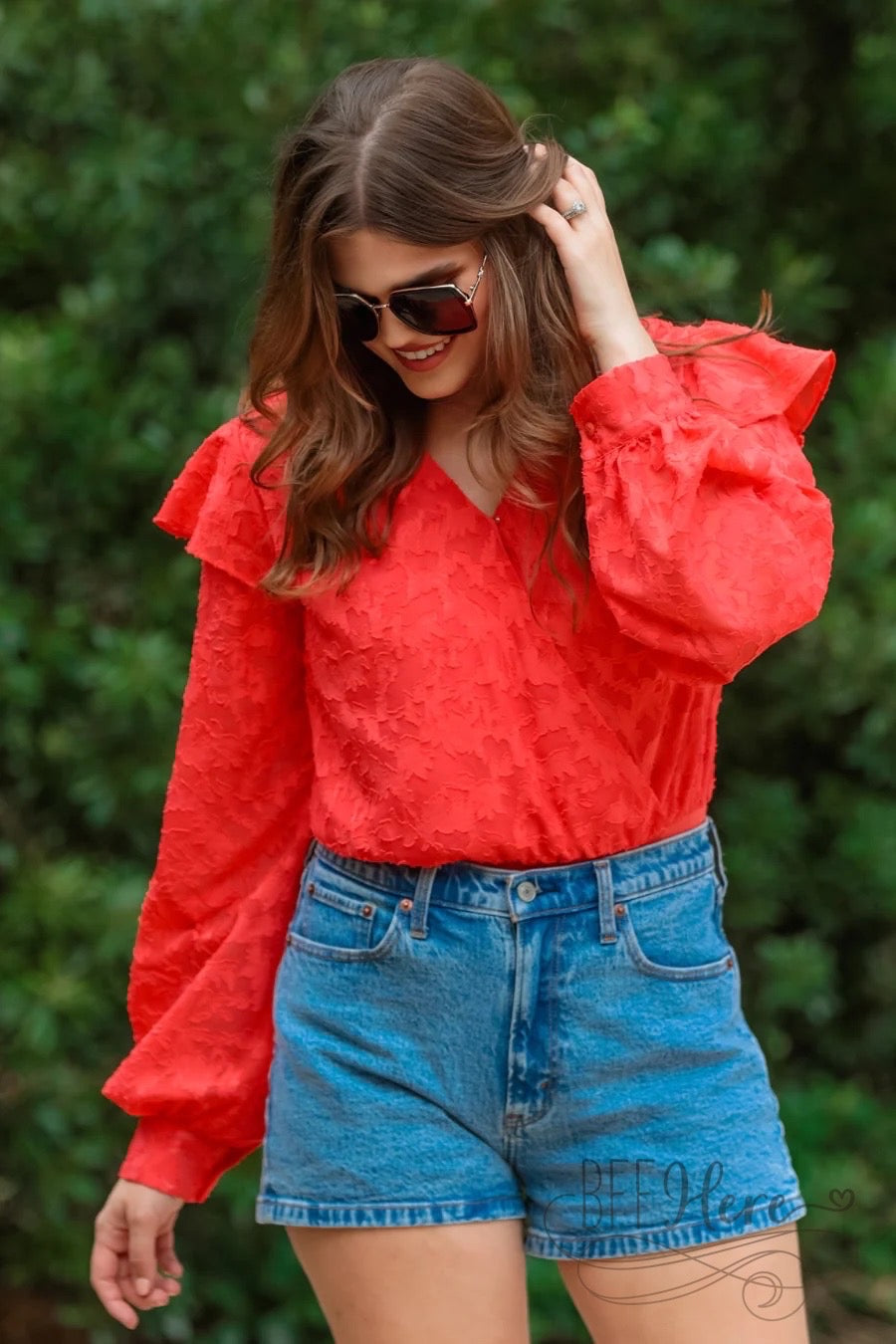 PREORDER-Going Places Ruffle Bodysuit - BFF Here