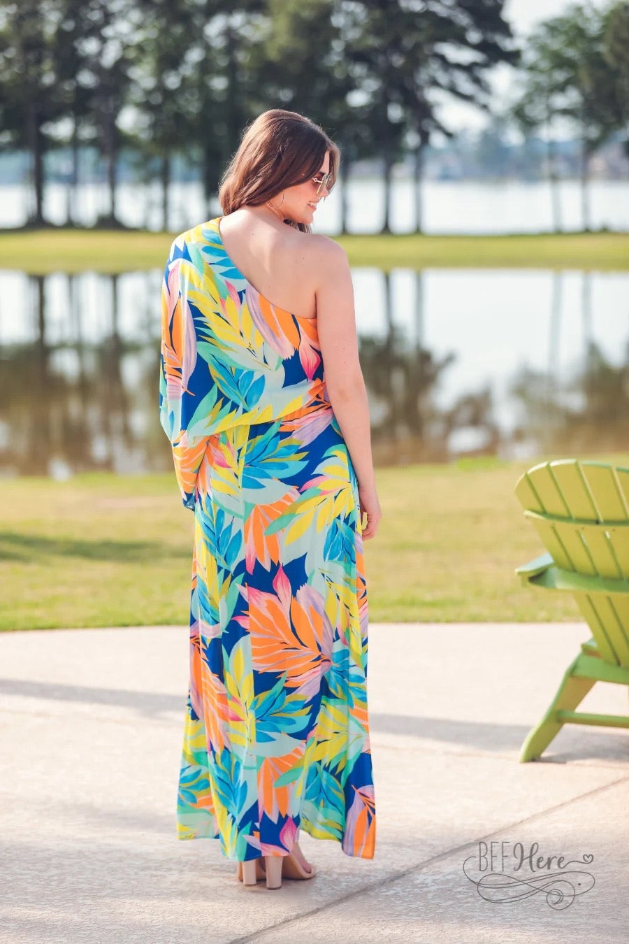 Tropical Waters Maxi Dress - BFF Here