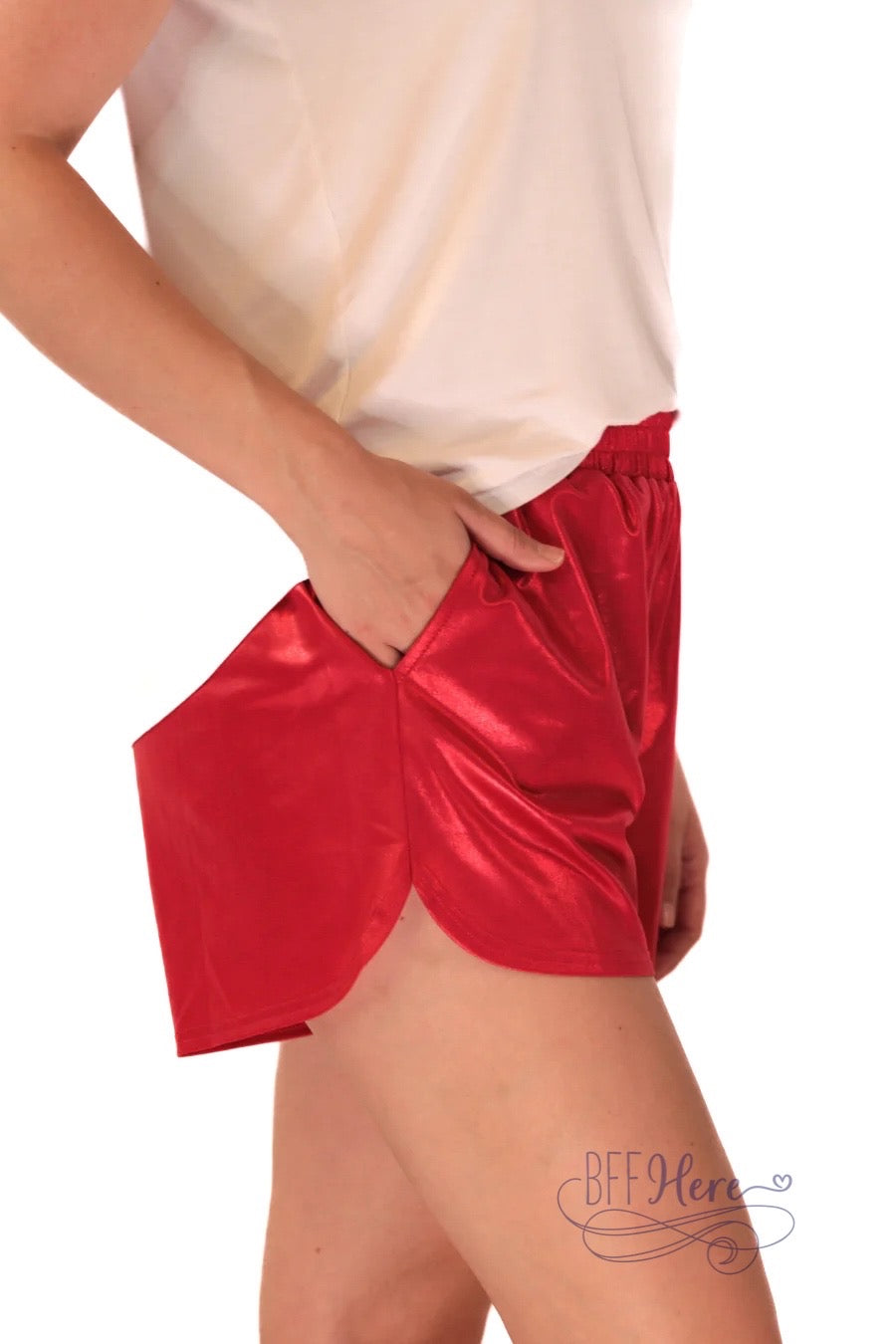 PREORDER-Made To Shine Metallic Shorts / Choice of Color - BFF Here