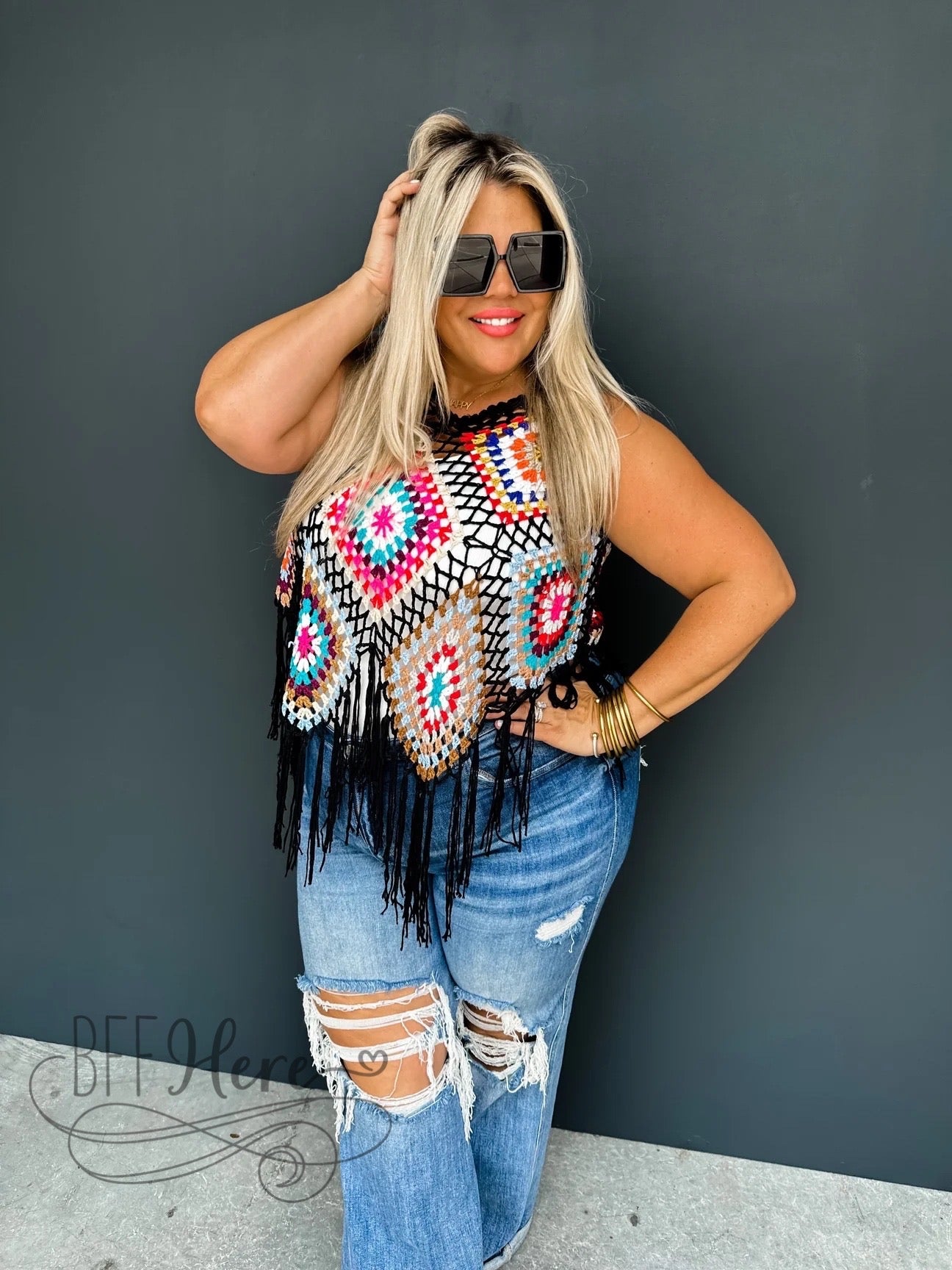 PREORDER — Gypsy Summer Crochet Top - BFF Here