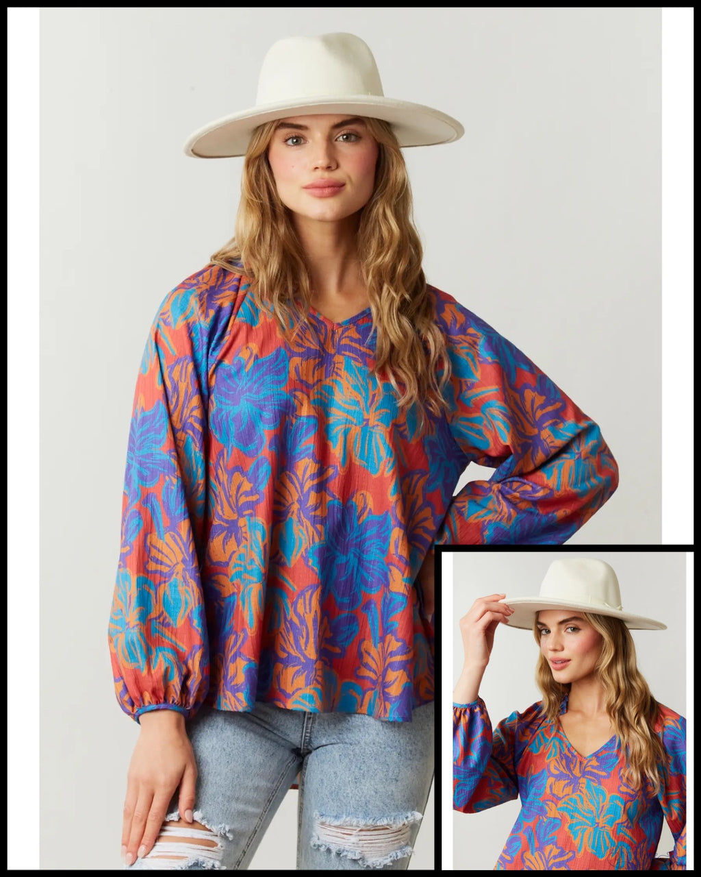 PREORDER: Sunset Floral Top - BFF Here