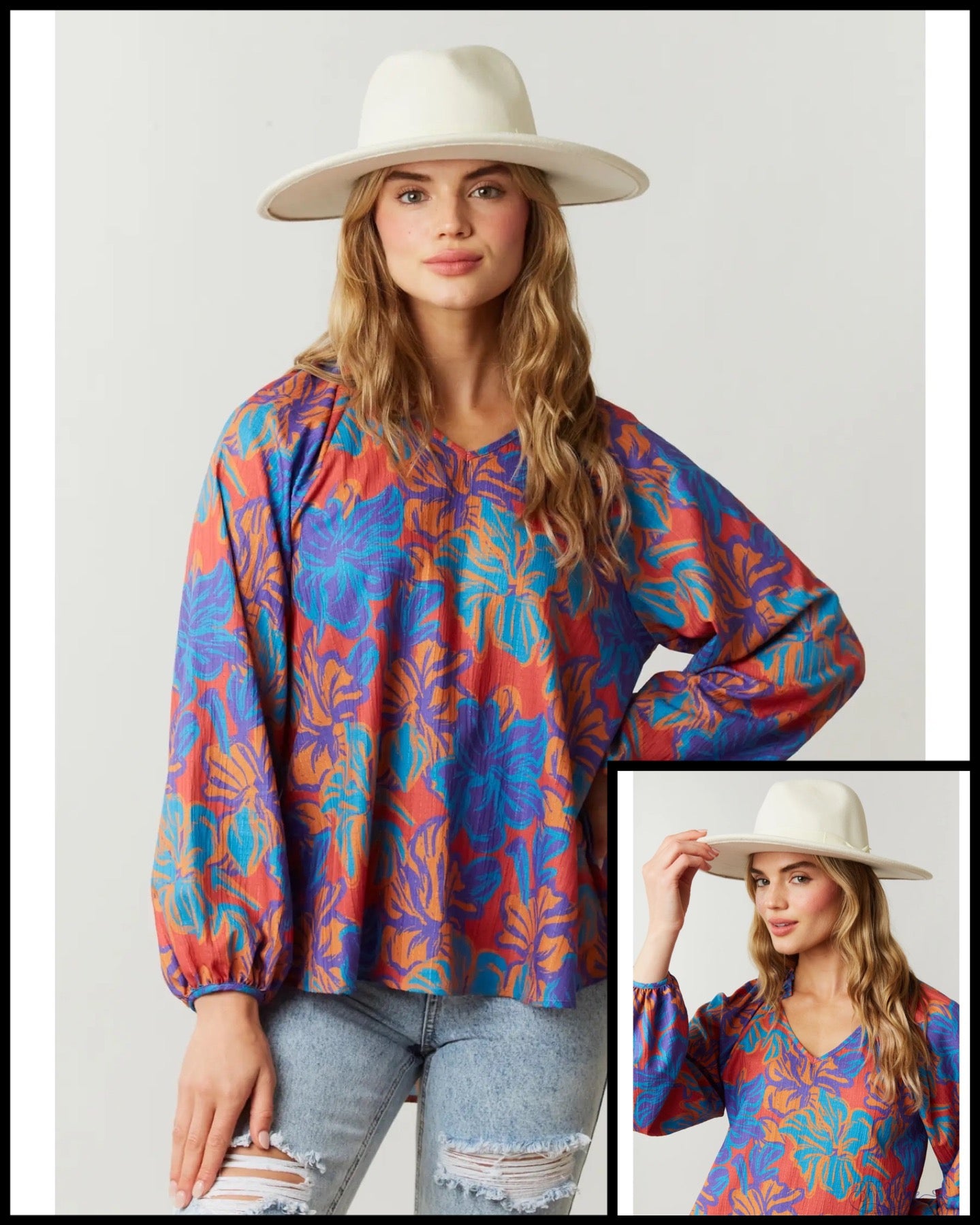 PREORDER: Sunset Floral Top - BFF Here