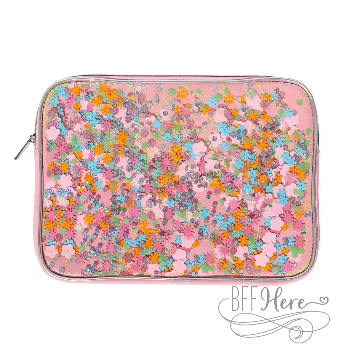 PREORDER — Flower Shop Confetti Laptop Sleeve and Carrying Case by Packed Party - BFF Here