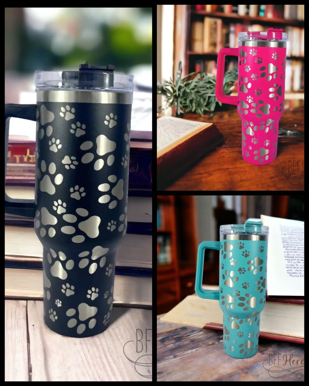 Paw Hydrating 40 oz Hydrating Tumbler / Choice of Color - BFF Here