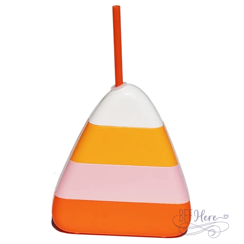 PREORDER: Candy Corn Sipper with Straw by Packed Party - BFF Here