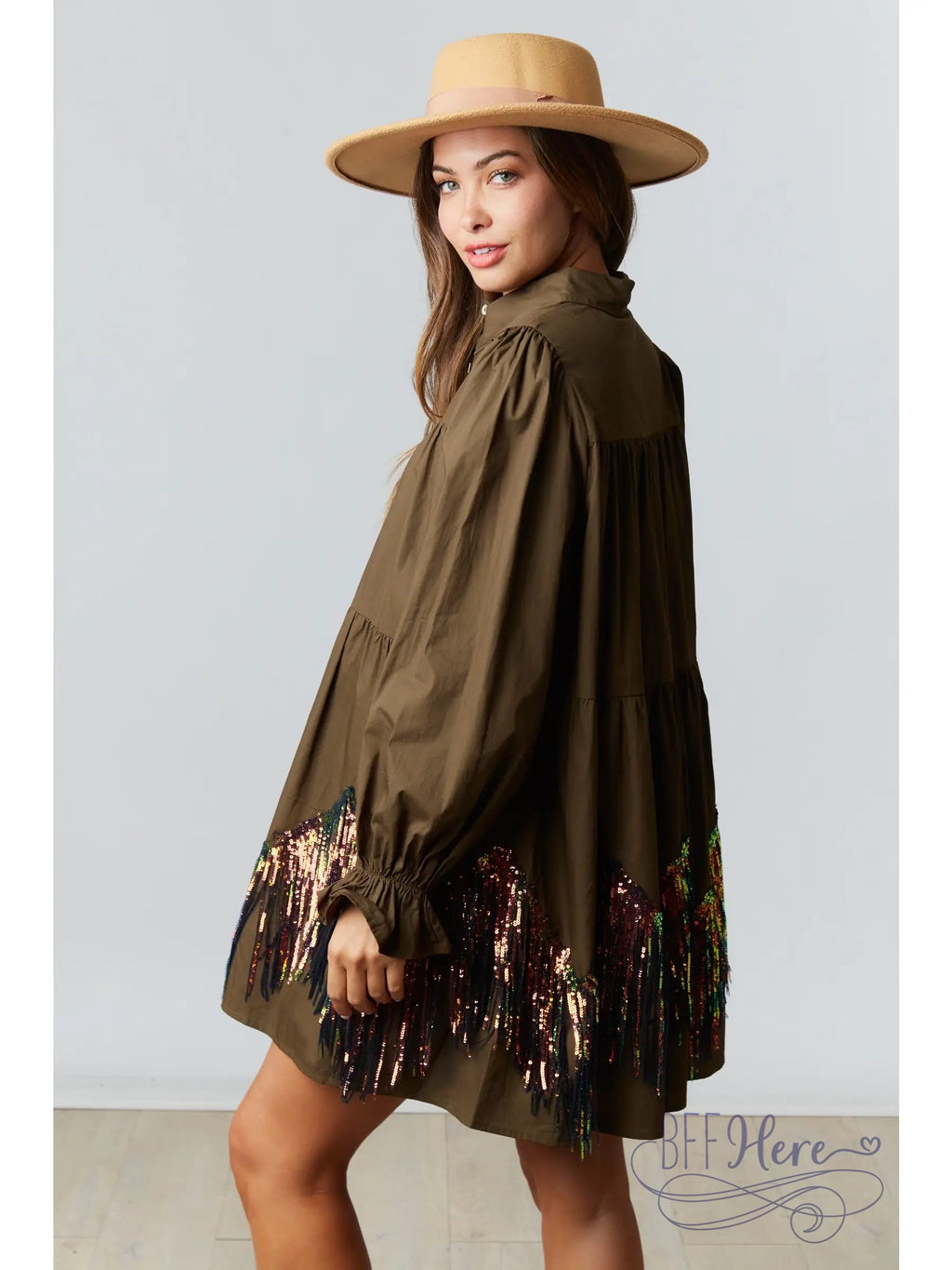 Take Me To The Rodeo Poplin Dress - BFF Here