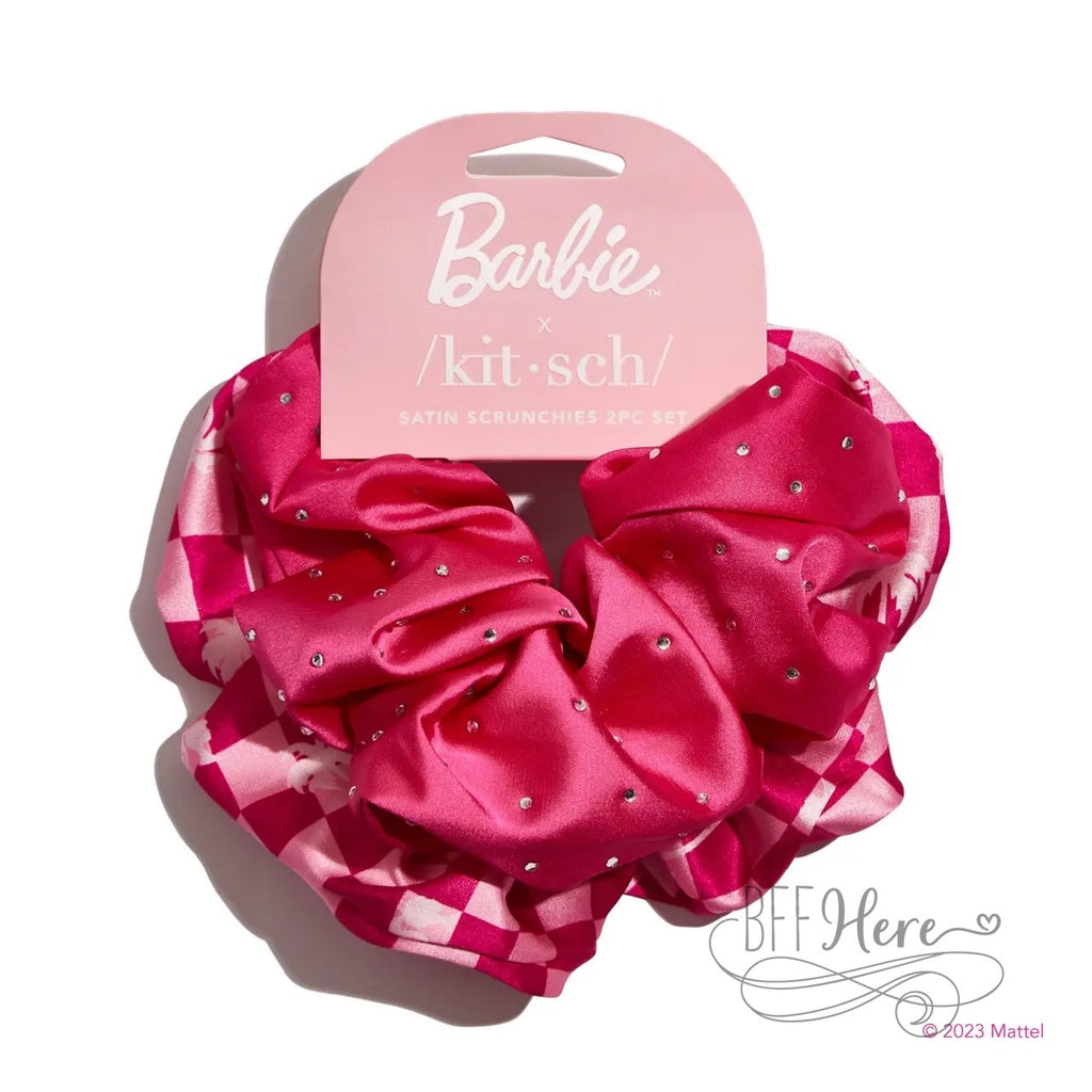 Barbie X Kitsch Satin Brunch Scrunchies - BFF Here