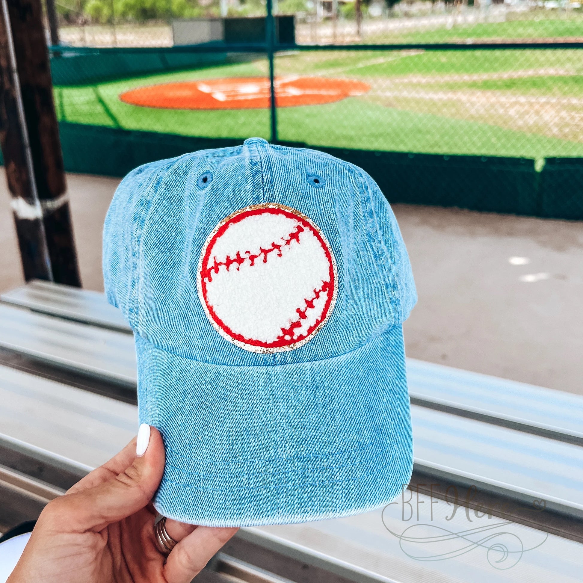 Baseball Chenille Caps / Choice Of Color - BFF Here