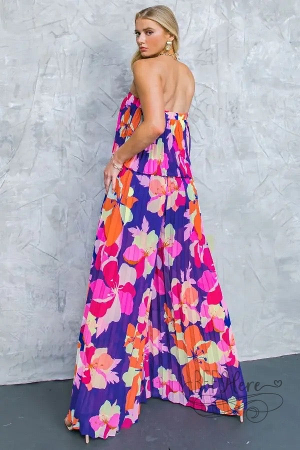 Leiliana Tropical Floral Jumpsuit - BFF Here