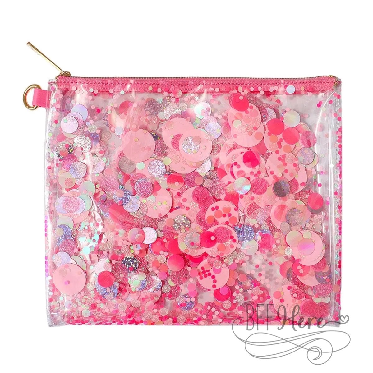 PREORDER—Pink Party Confetti Everything Pouch by Packed Party - BFF Here