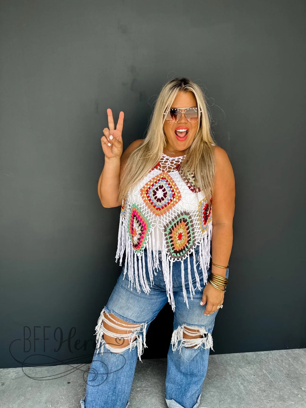 PREORDER — Gypsy Summer Crochet Top - BFF Here