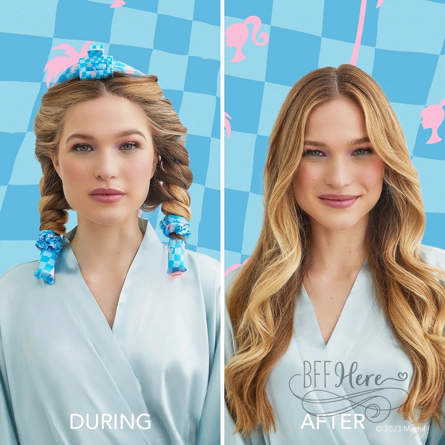 Barbie X Kitsch Satin Heatless Curling Set - Malibu Barbie - BFF Here