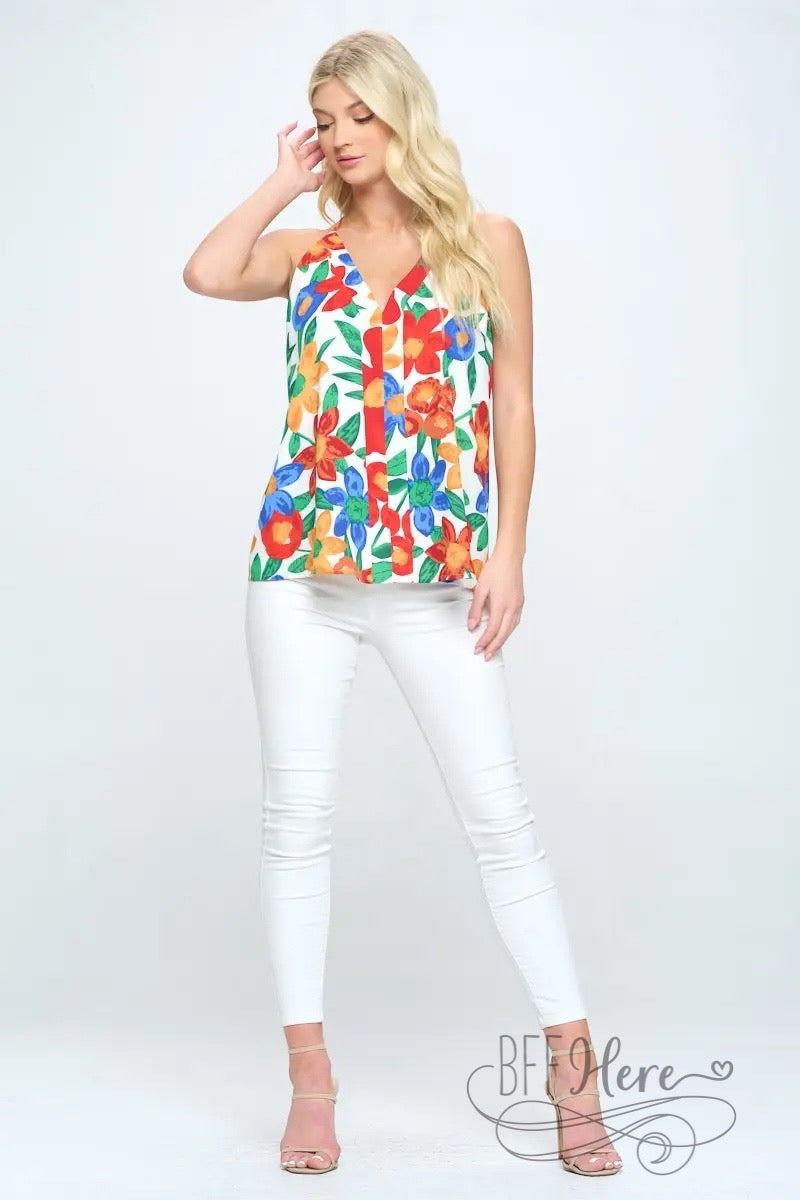 PREORDER- Roxy Tank / Primrose Floral by Adrienne - BFF Here