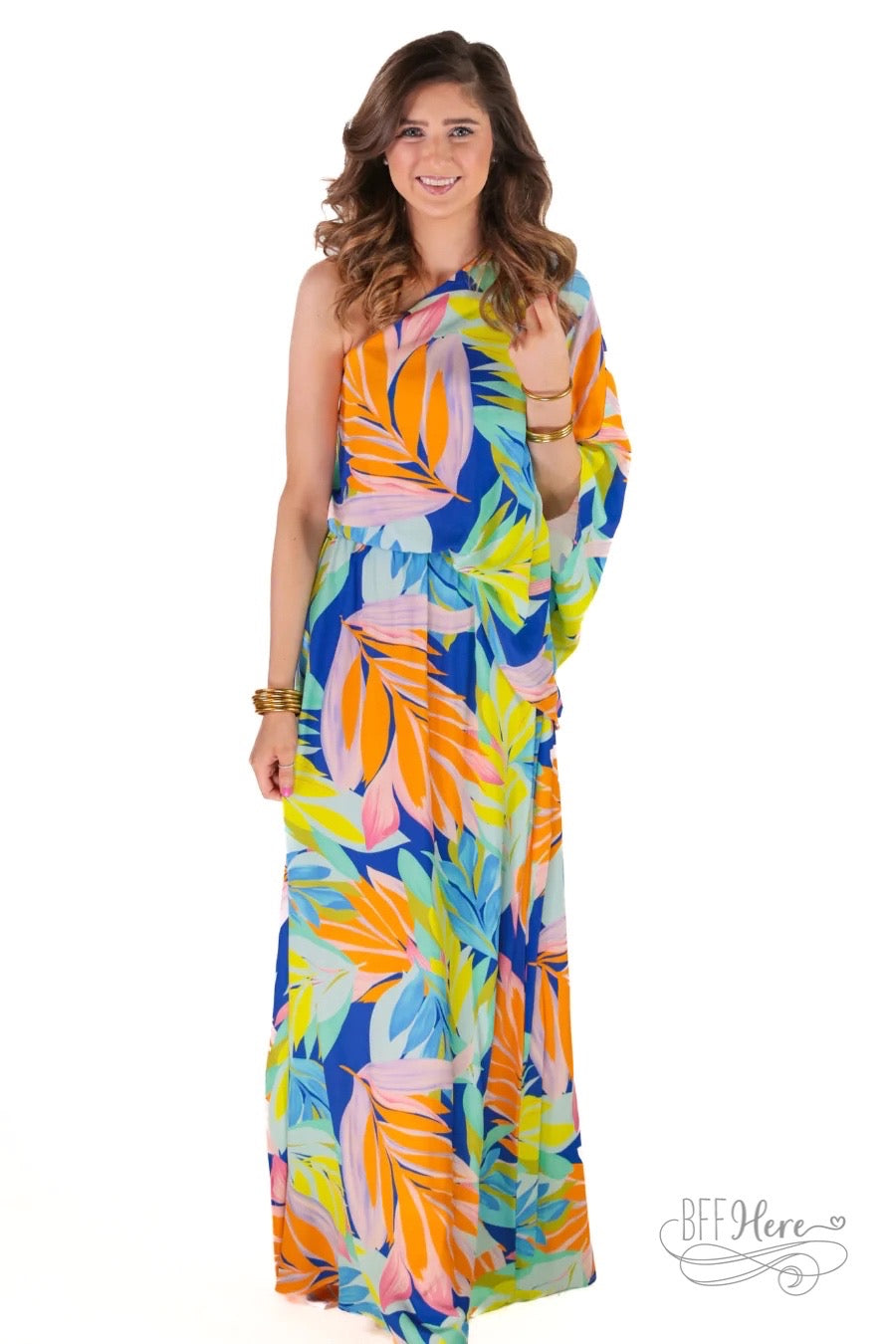 Tropical Waters Maxi Dress - BFF Here