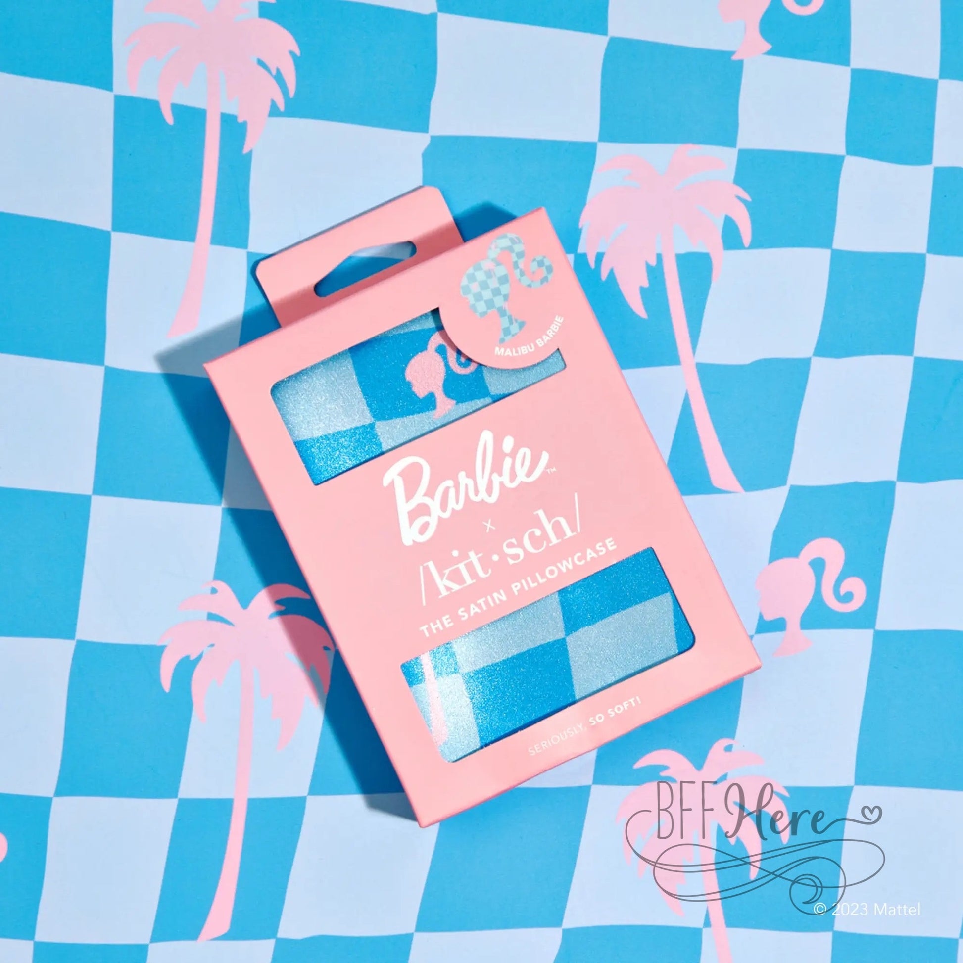 Barbie X Kitsch Satin Pillowcase - Malibu Barbie - BFF Here