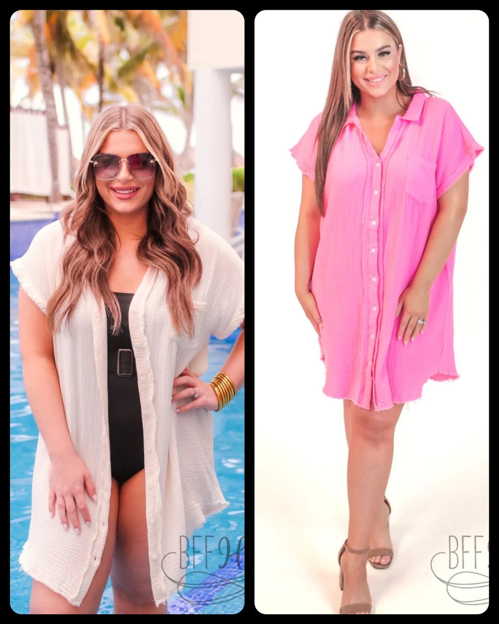 Spring Break Gauze Coverup / Choice of Color - BFF Here