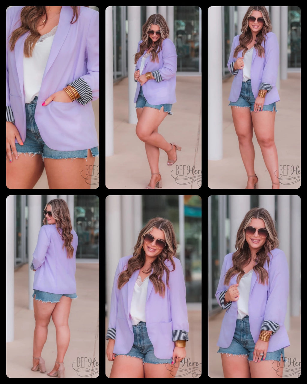 Peyton Blazer — Lavender - BFF Here