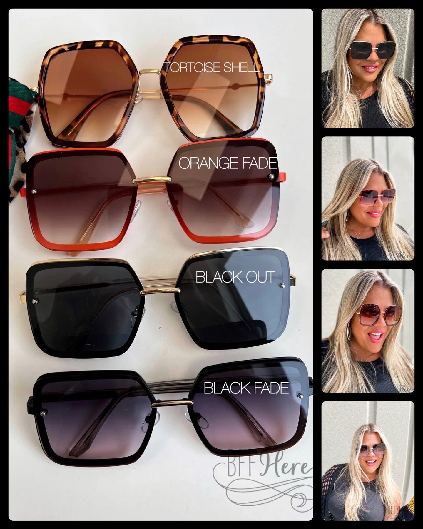 Boho Babe Sunnies / Choice of Color - BFF Here