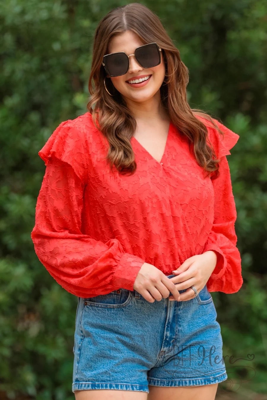 PREORDER-Going Places Ruffle Bodysuit - BFF Here