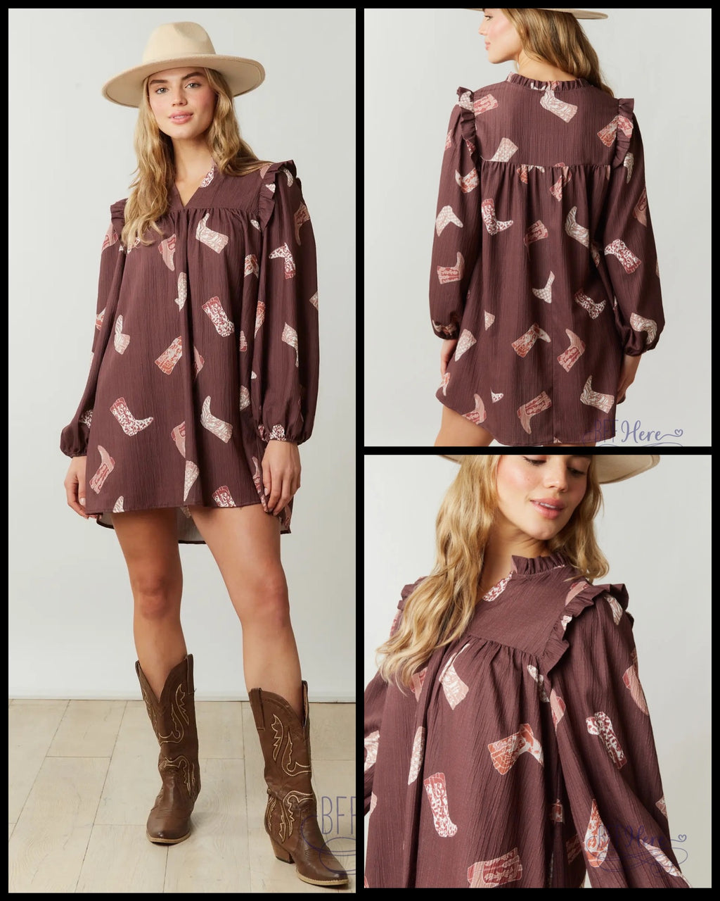 PREORDER: Take Me Dancing Boots Dress - BFF Here