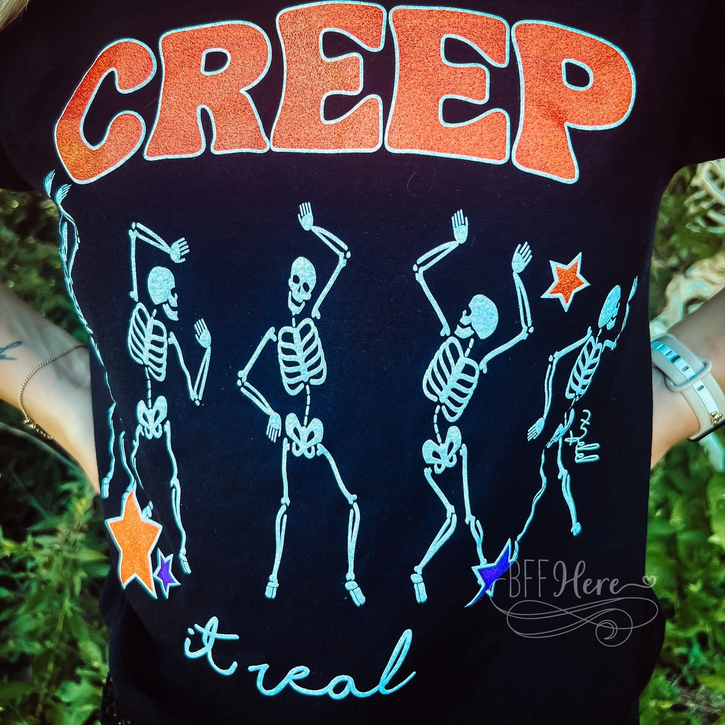 Creep It Real Skeleton T-Shirt - BFF Here