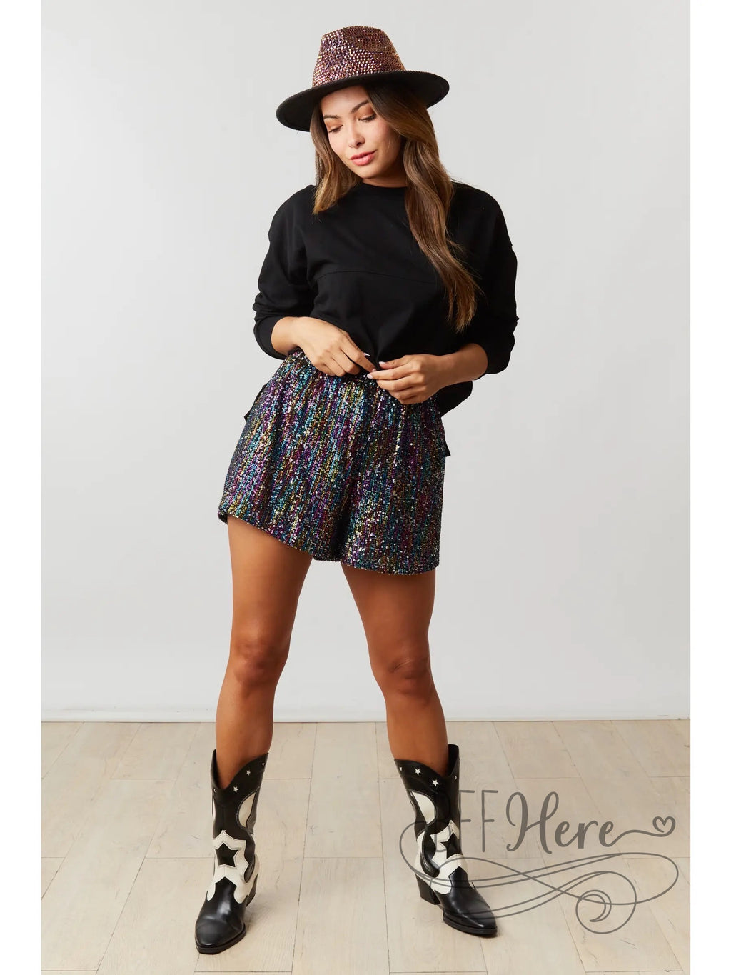 PREORDER— Prism Sequin Shorts - BFF Here