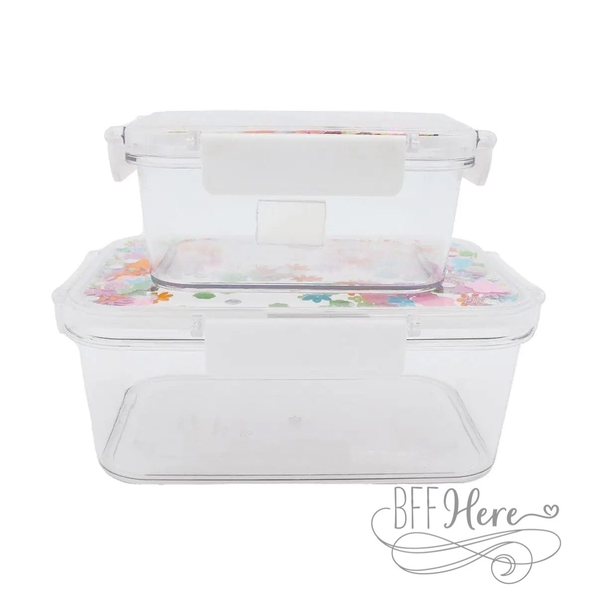 PREORDER — Confetti For Lunch Storage Set Of Two by Packed Party - BFF Here