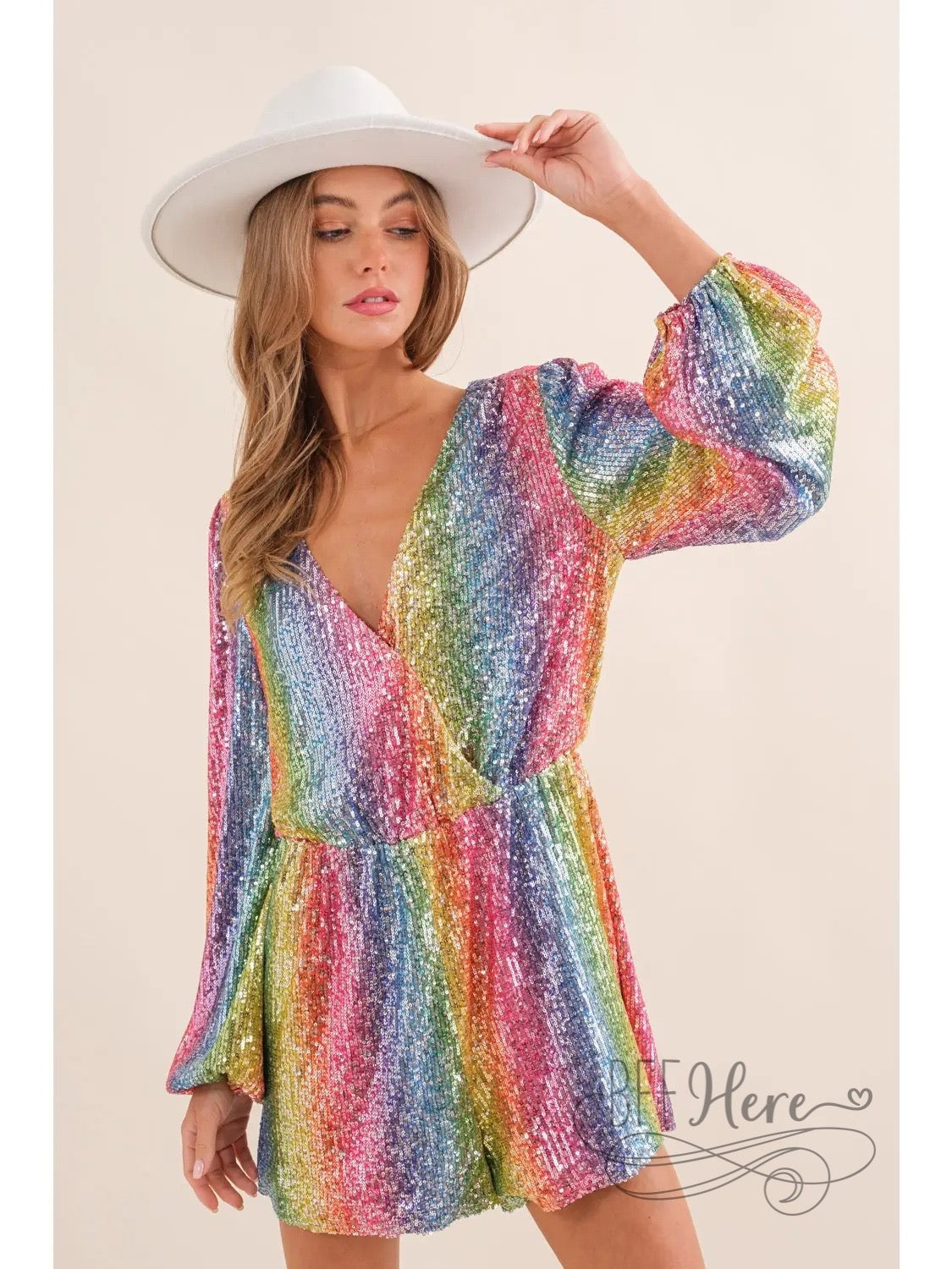 Somewhere Over The Rainbow Romper - BFF Here