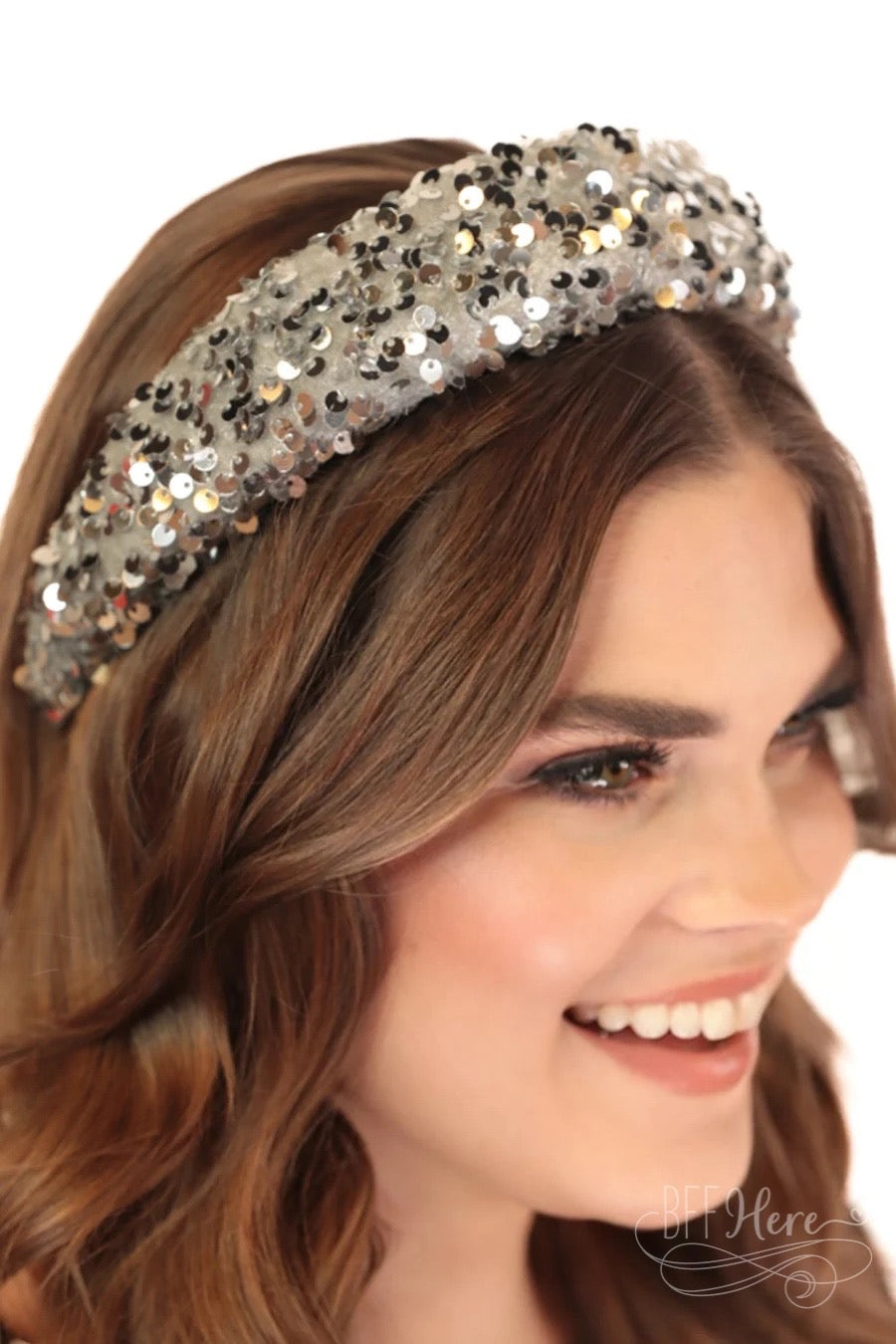 PREORDER-Main Event Sequin Headband / Choice of Color - BFF Here