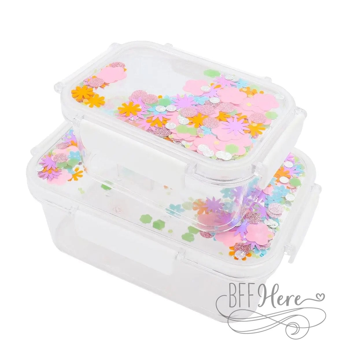 PREORDER — Confetti For Lunch Storage Set Of Two by Packed Party - BFF Here