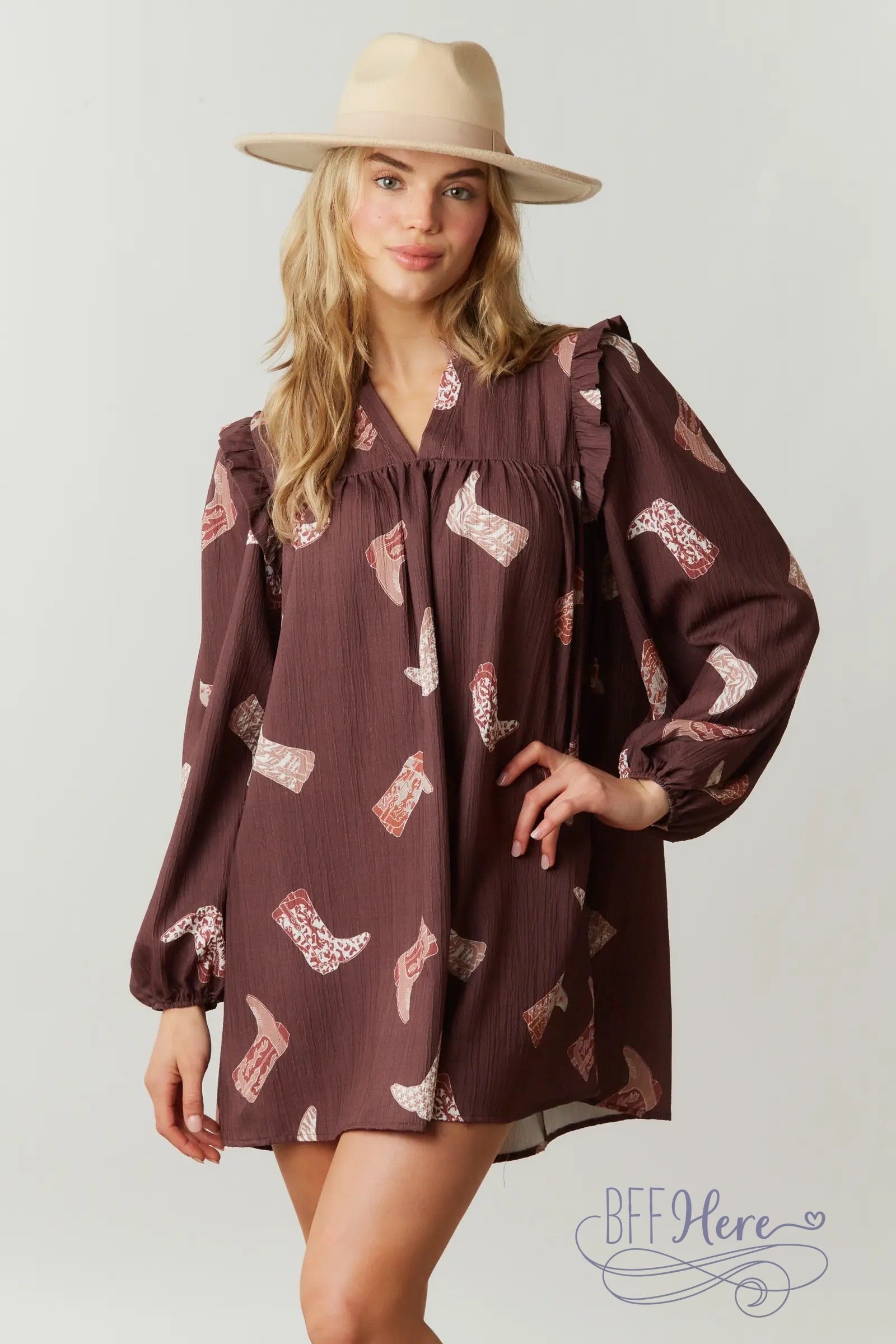 PREORDER: Take Me Dancing Boots Dress - BFF Here