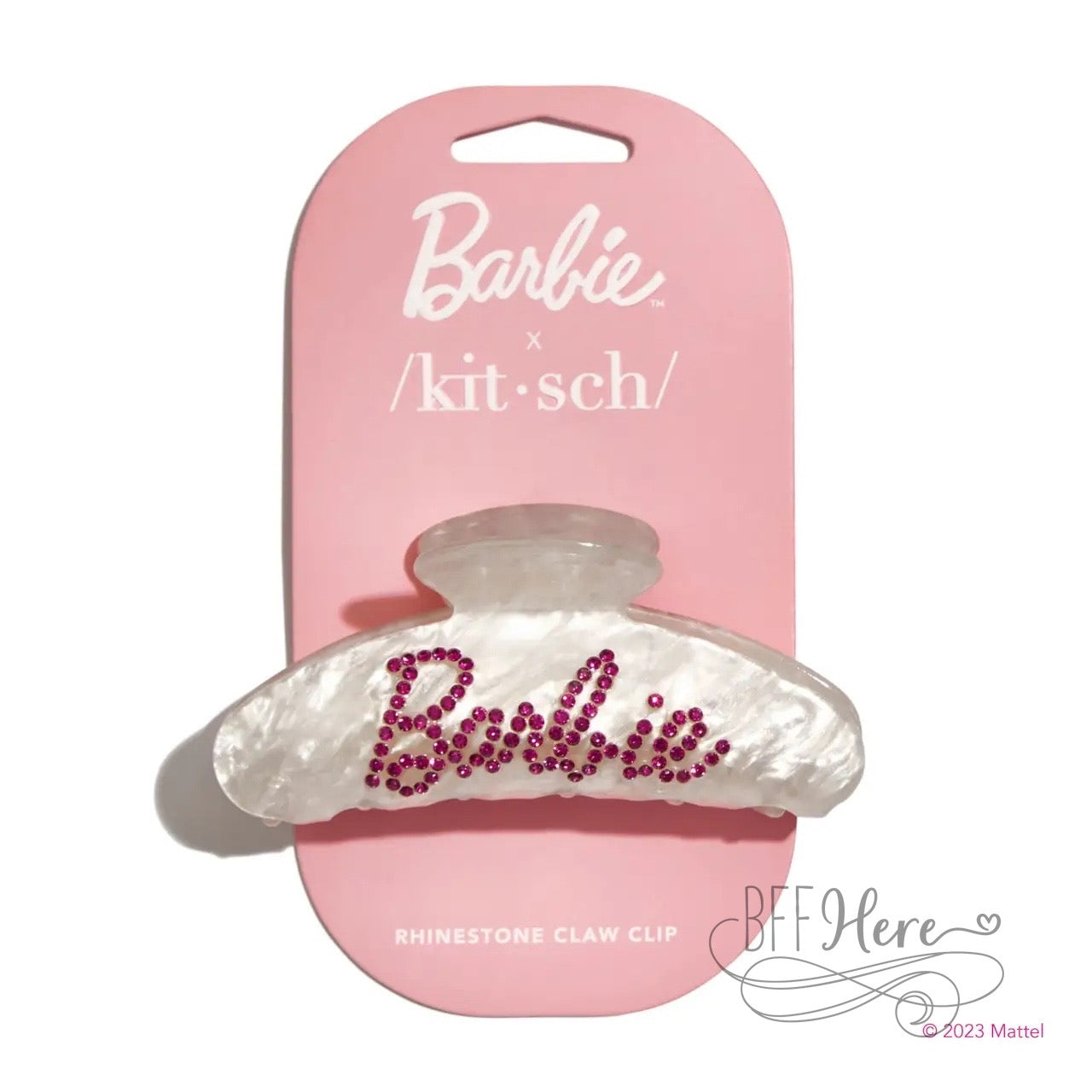 Barbie X Kitsch Rhinestone Claw Clip - BFF Here