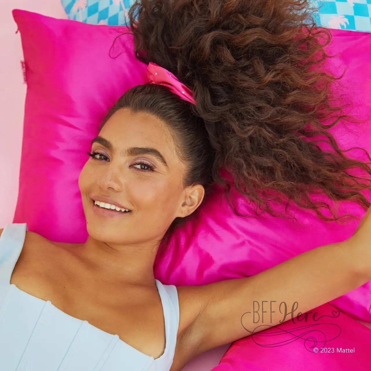 Barbie X Kitsch Satin Pillowcase - Iconic Barbie - BFF Here