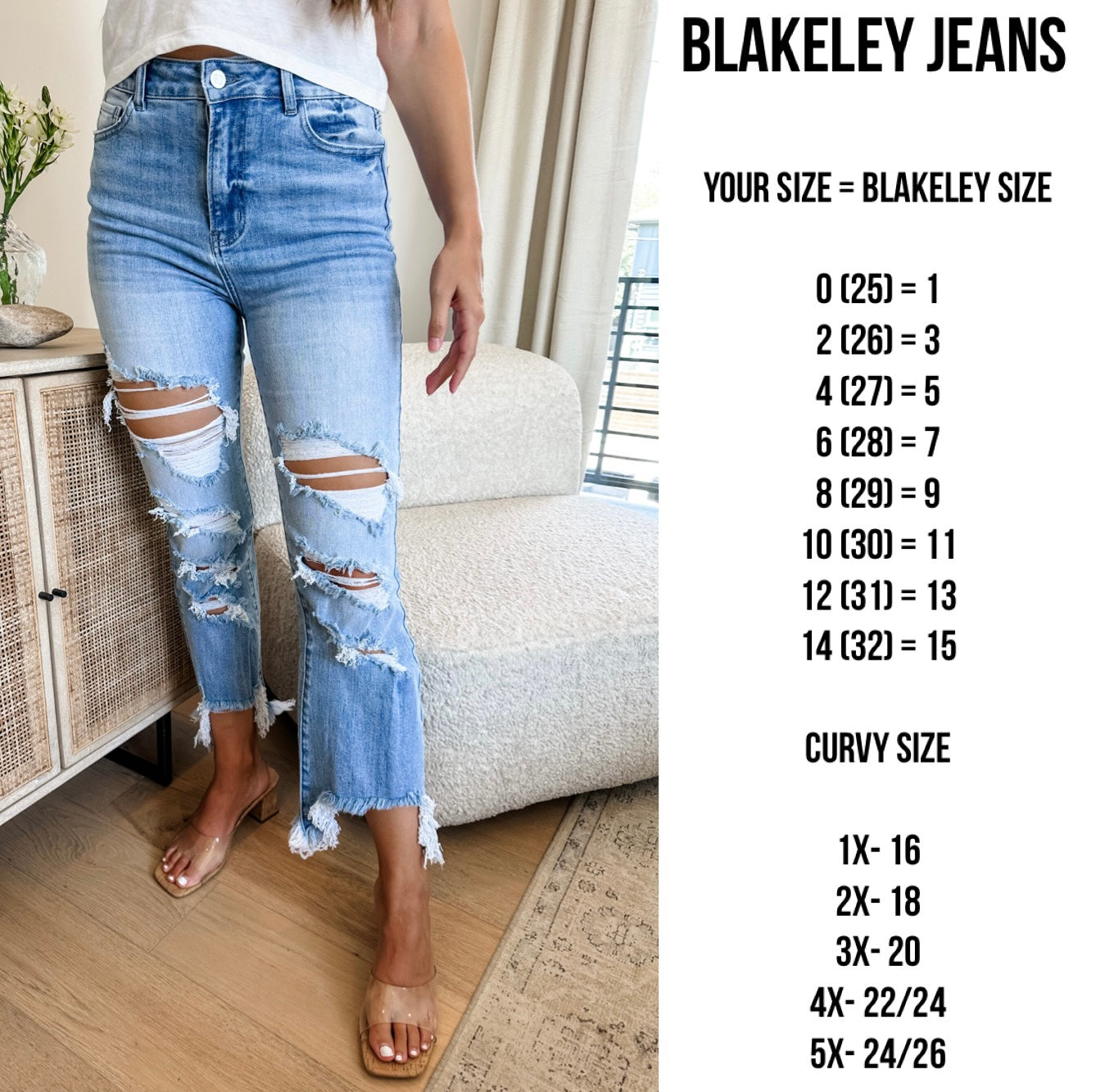 PREORDER: Urban Distressed Crop Jean by Blakeley (ETA: September)