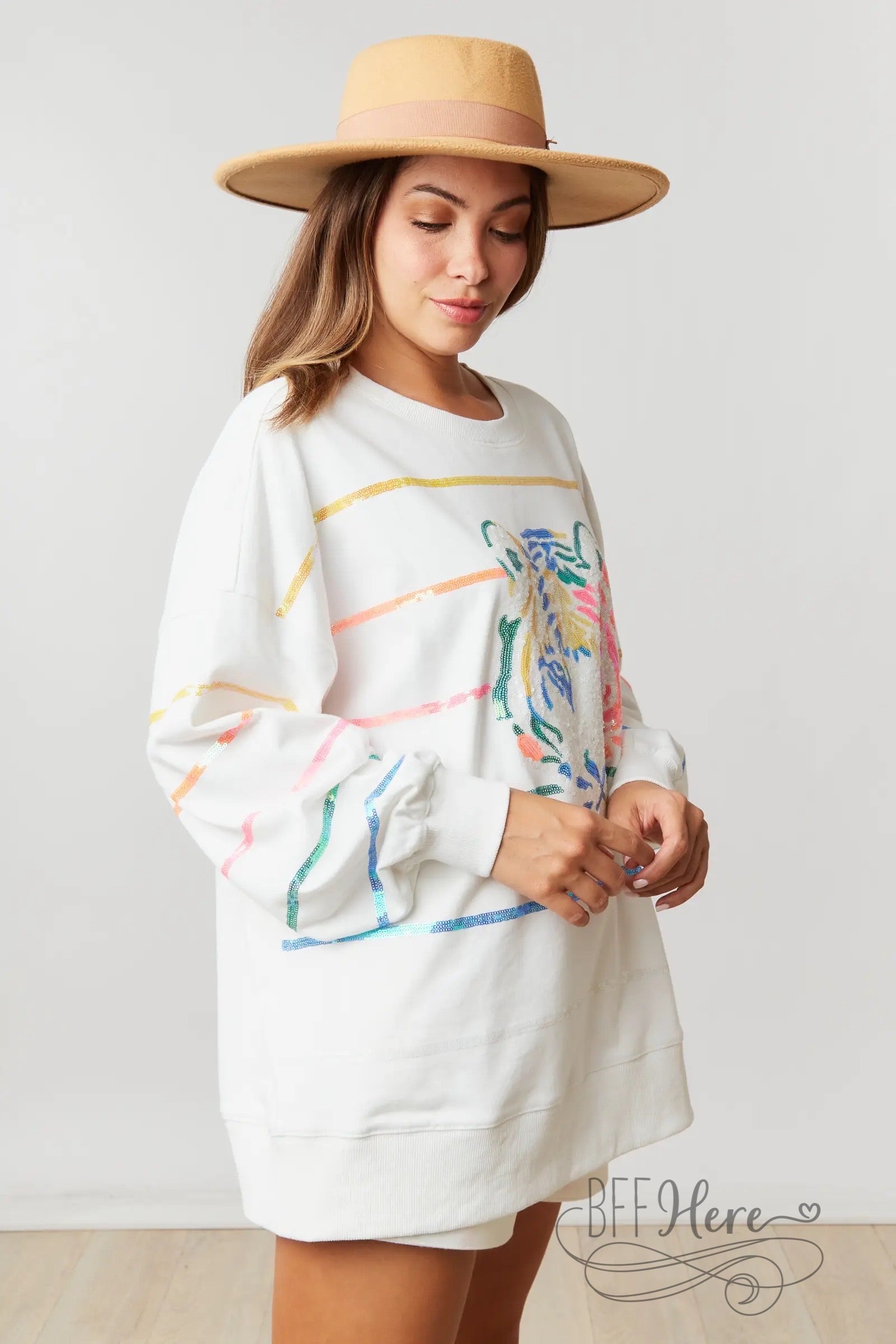 PREORDER: Eye of Tiger Multi Color Stripe Top - BFF Here