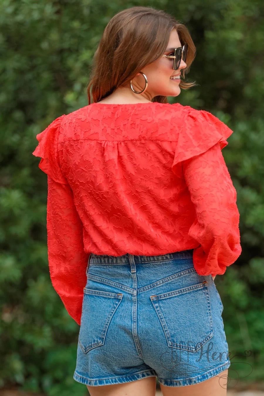 PREORDER-Going Places Ruffle Bodysuit - BFF Here