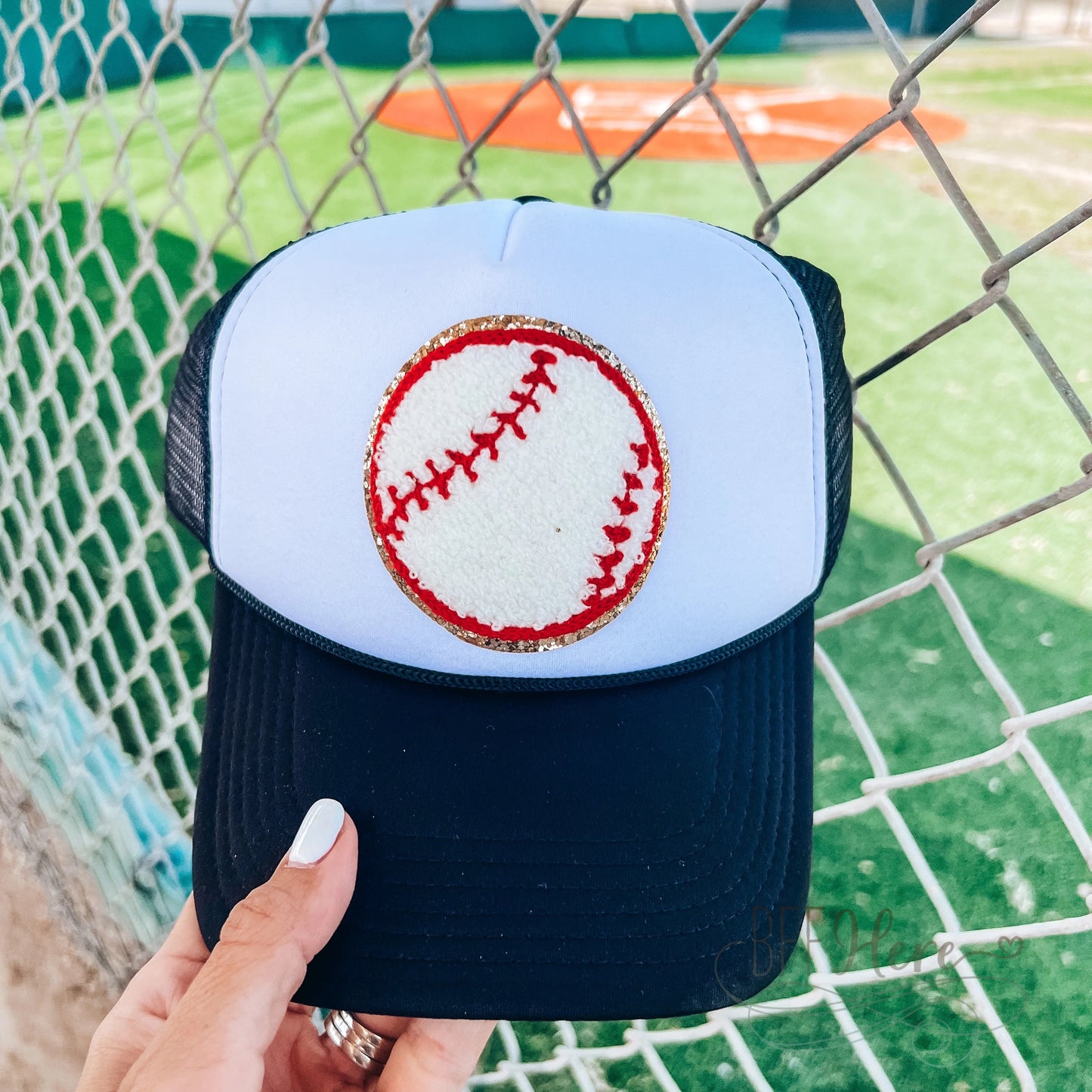 Baseball Chenille Caps / Choice Of Color - BFF Here