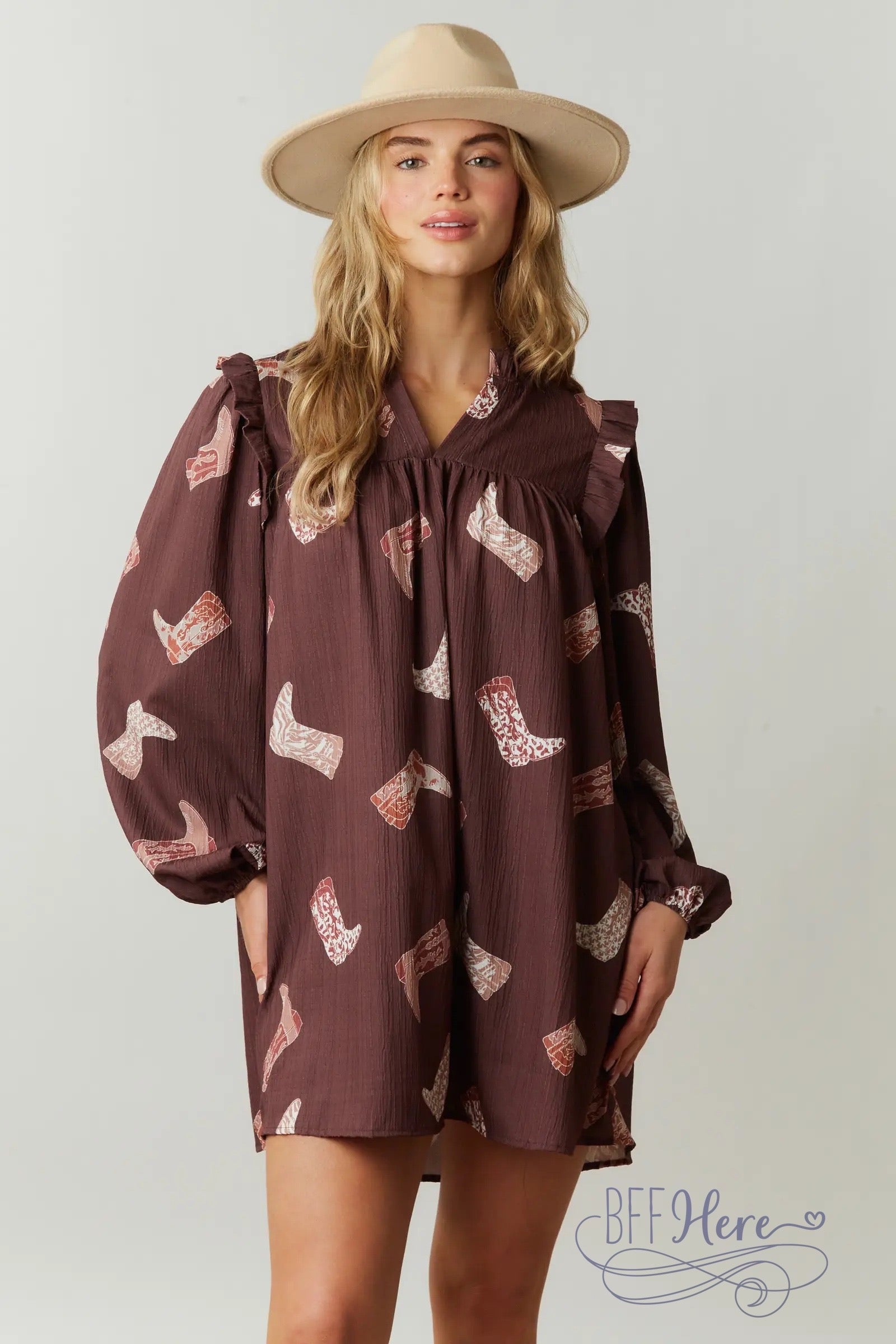 PREORDER: Take Me Dancing Boots Dress - BFF Here