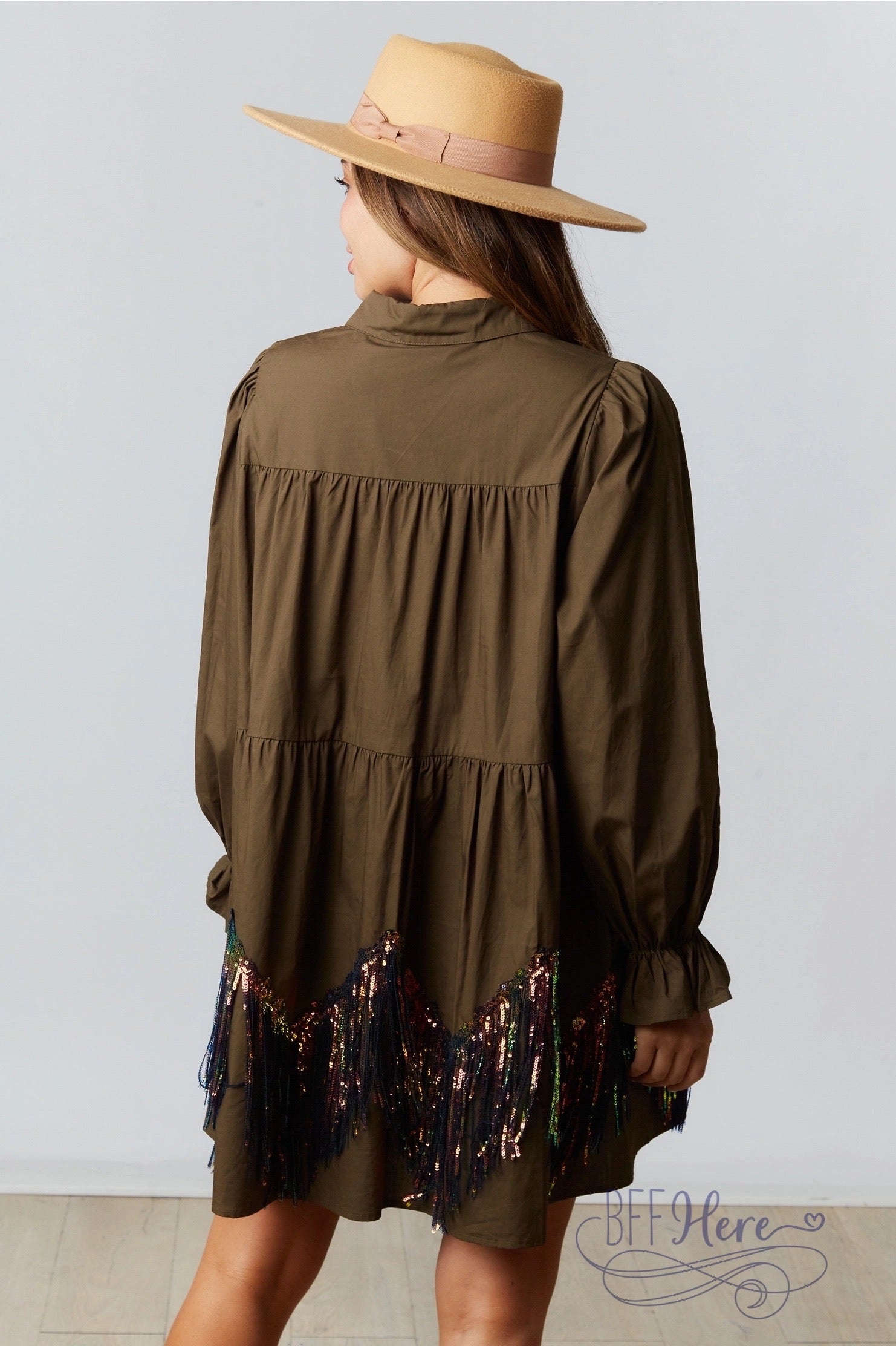 Take Me To The Rodeo Poplin Dress - BFF Here