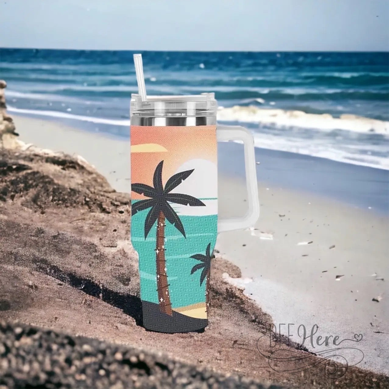 PREORDER—Tropical Paradise 40 oz Hydrating Tumbler - BFF Here