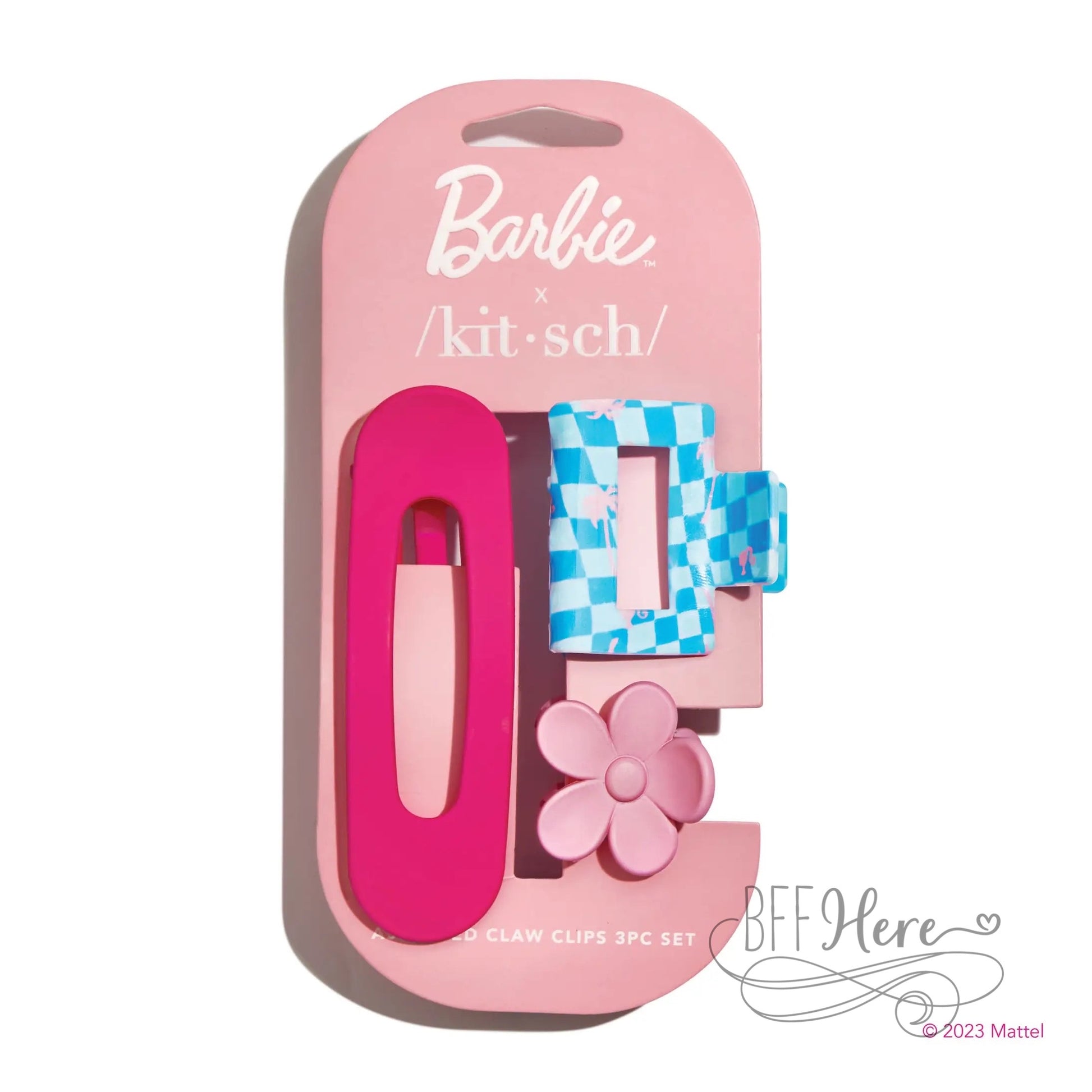 Barbie X Kitsch Assorted Claw Clip Set - BFF Here