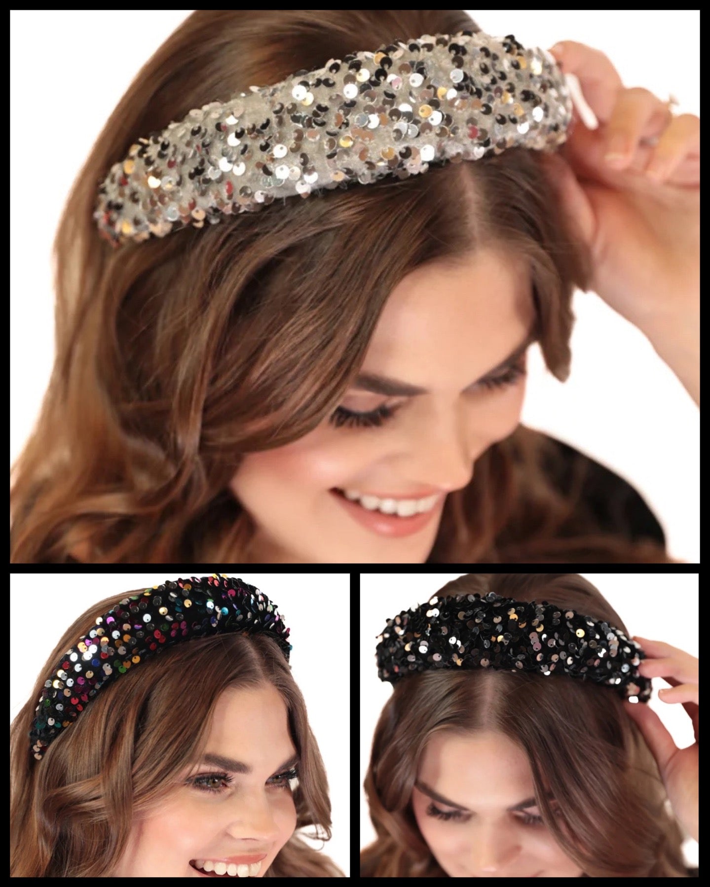 PREORDER-Main Event Sequin Headband / Choice of Color - BFF Here