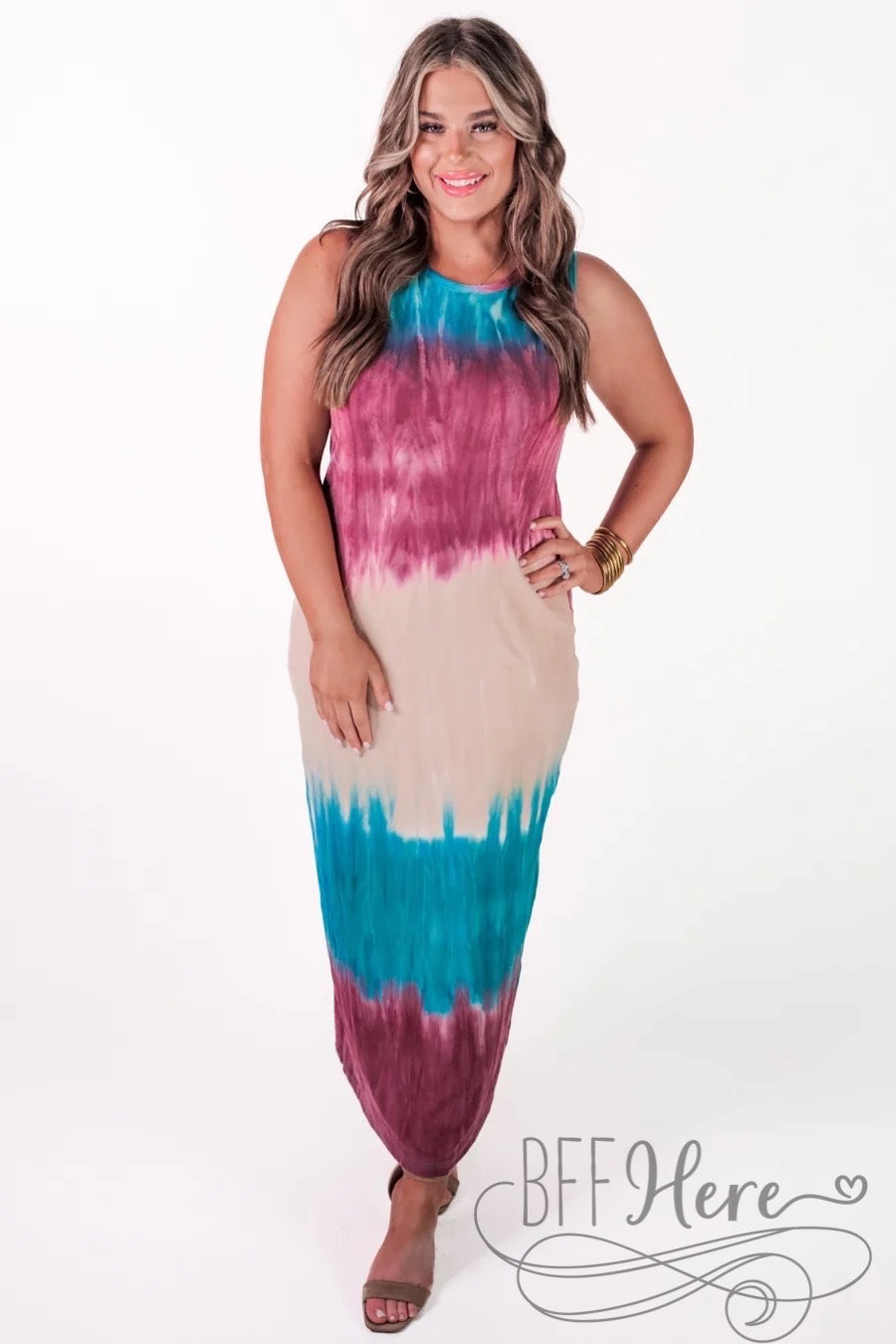 Beach Views Tie Dye Dress - BFF Here