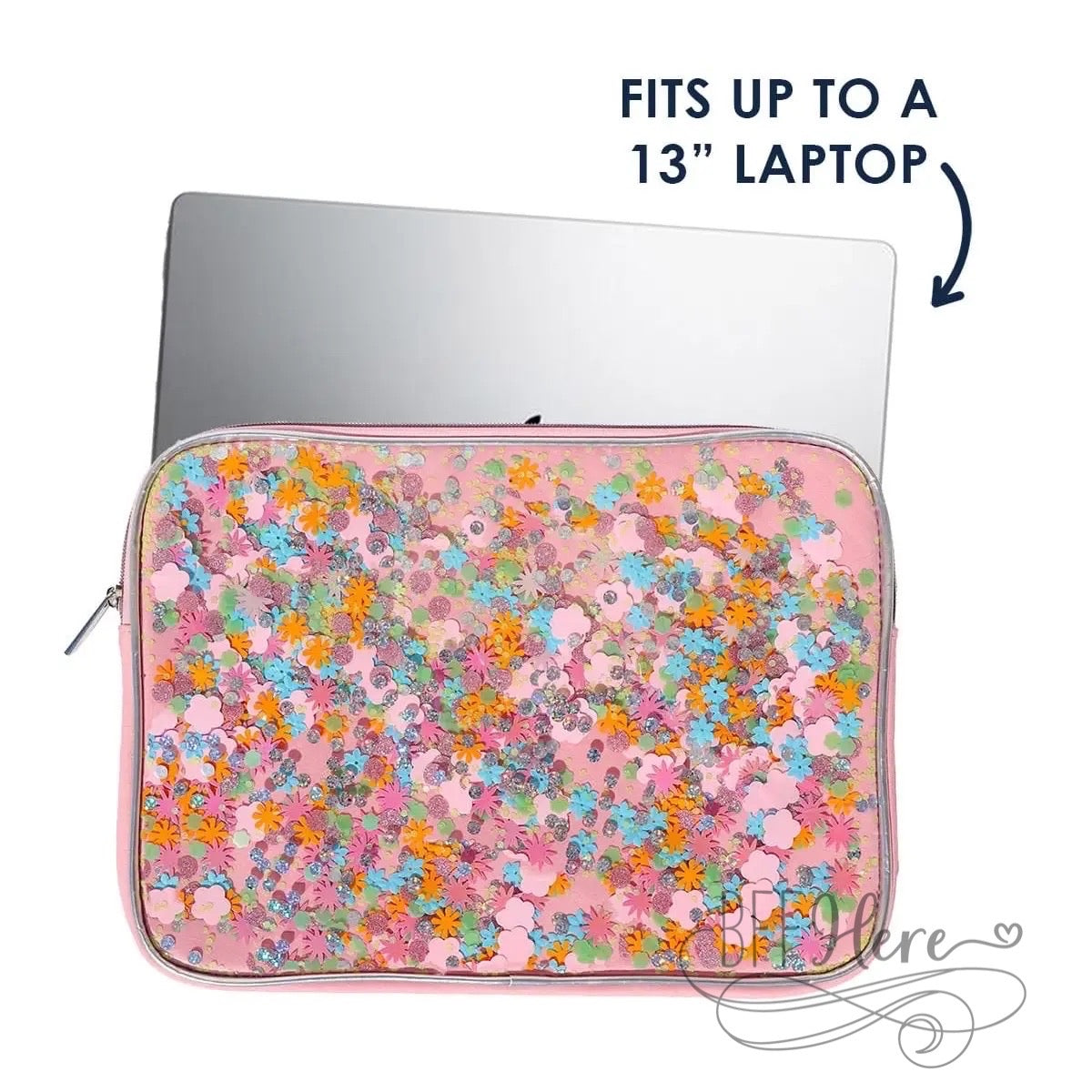 PREORDER — Flower Shop Confetti Laptop Sleeve and Carrying Case by Packed Party - BFF Here