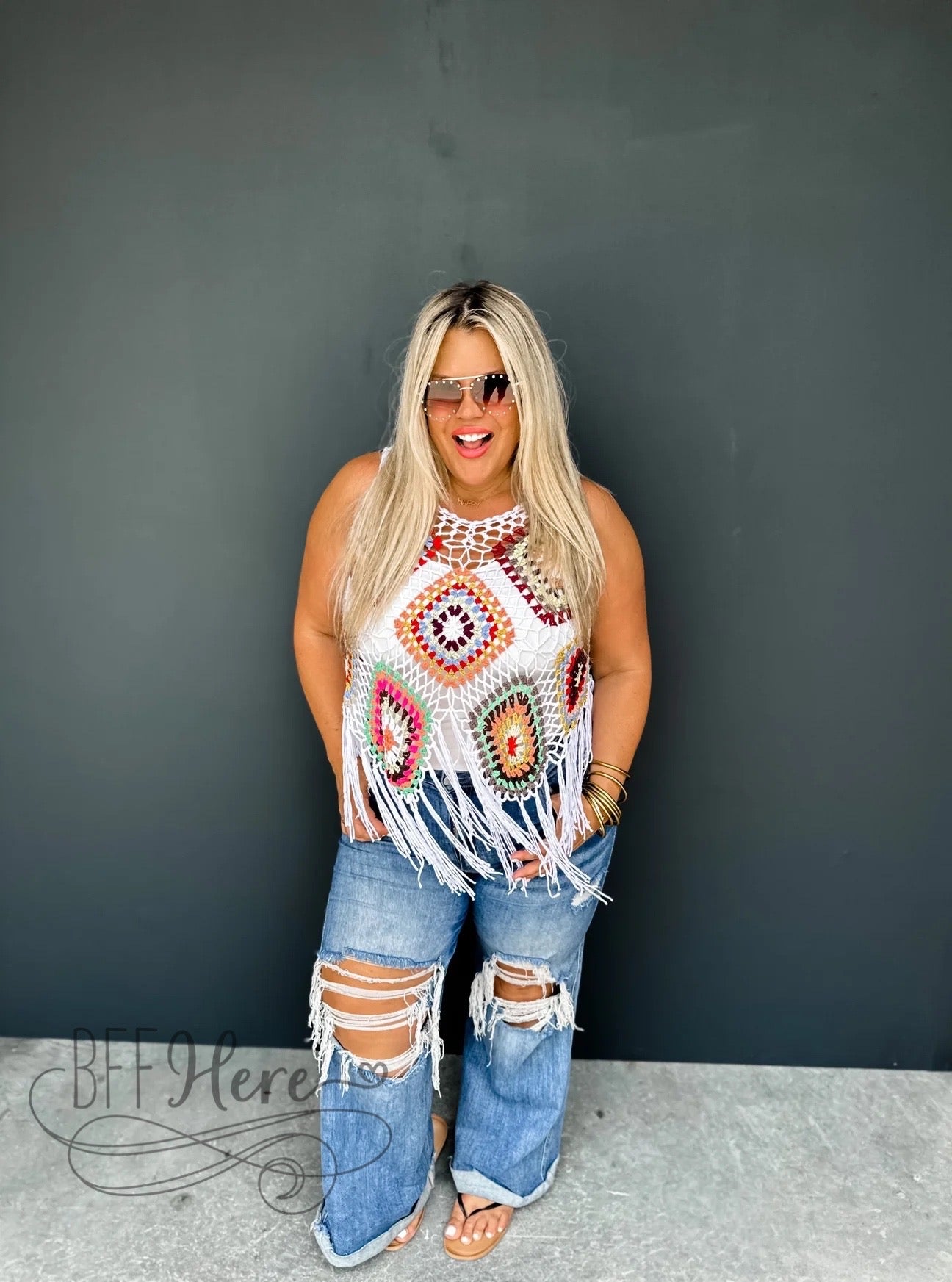 PREORDER — Gypsy Summer Crochet Top - BFF Here