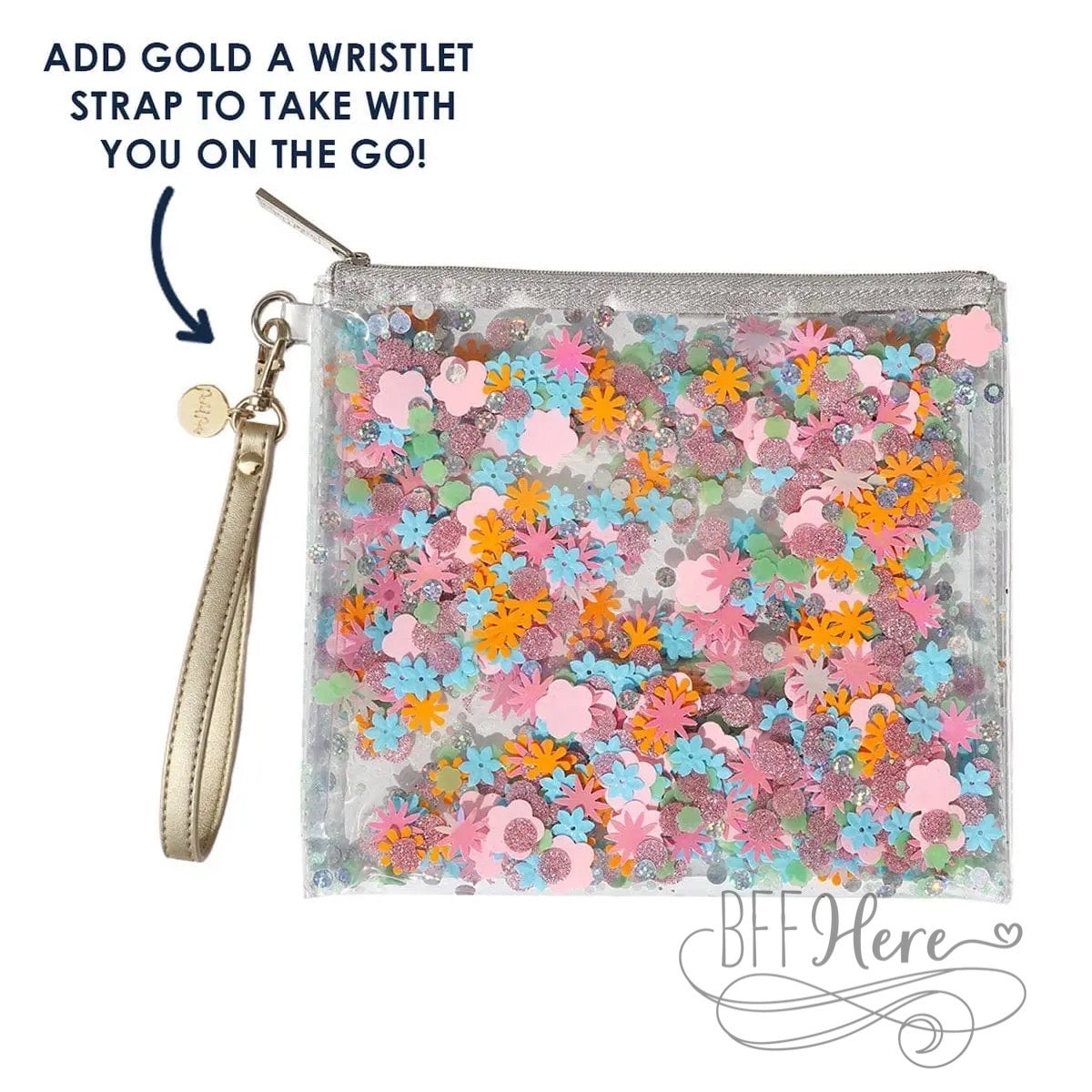 PREORDER—Flower Shop Confetti Everything Pouch by Packed Party - BFF Here