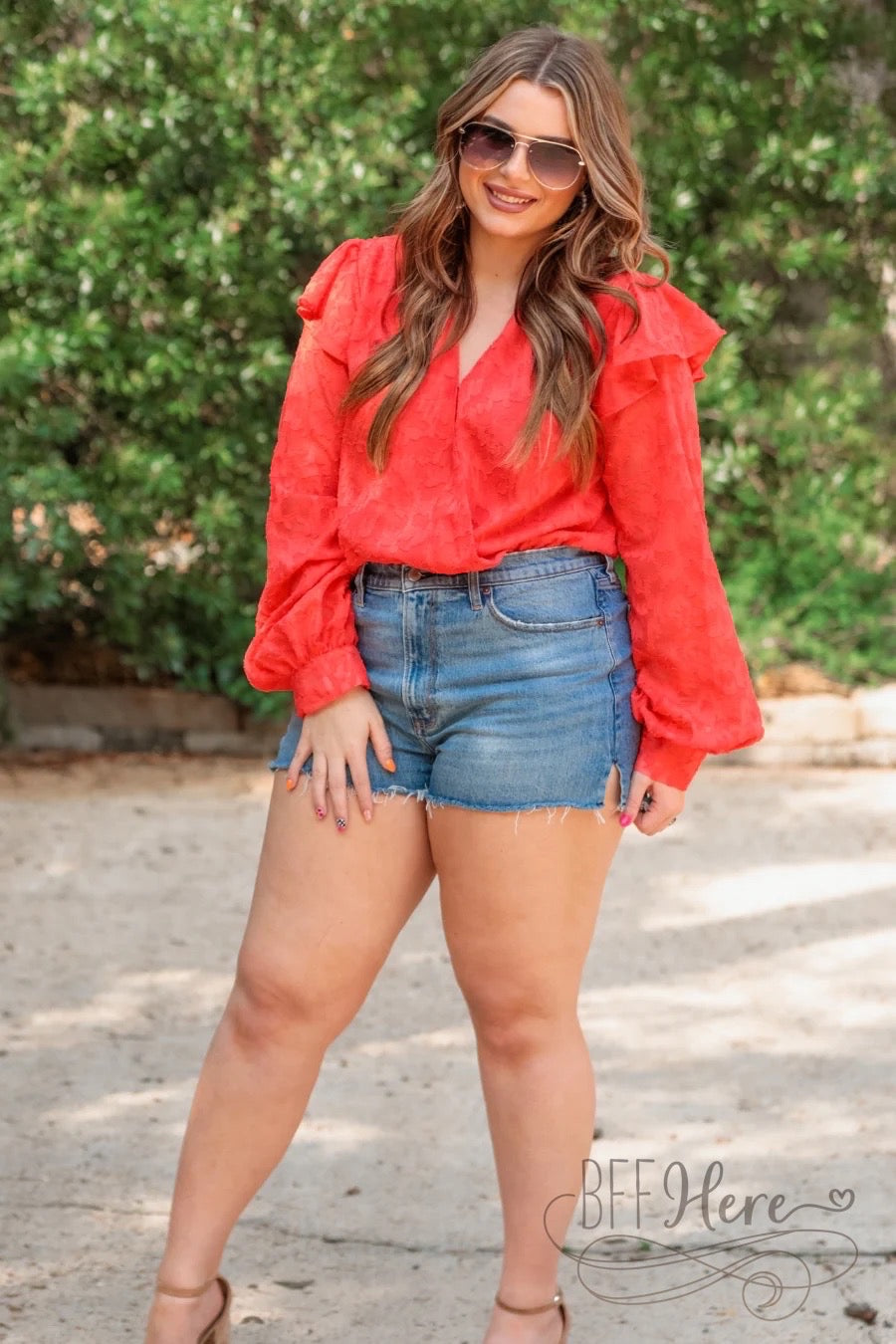 PREORDER-Going Places Ruffle Bodysuit - BFF Here